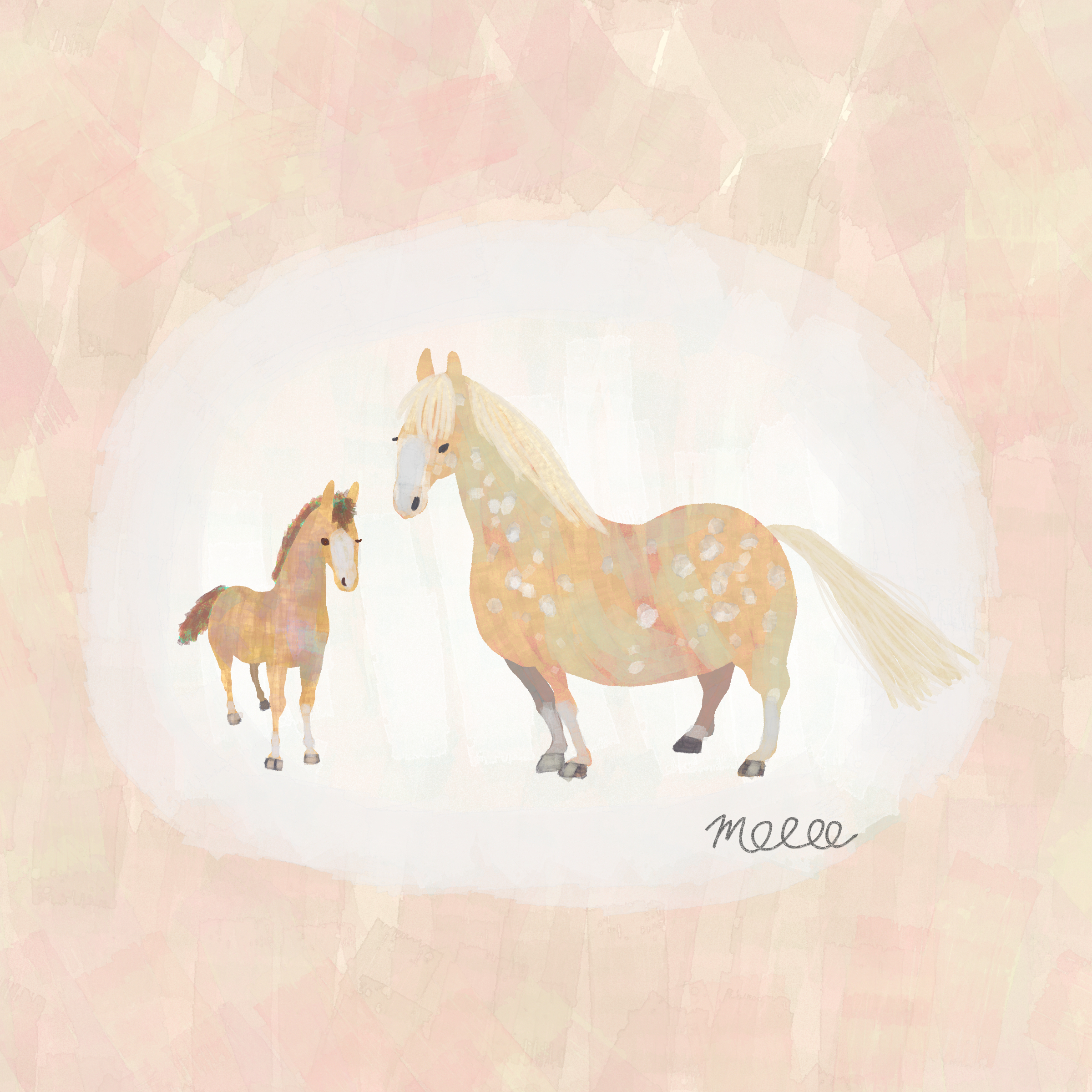 アイコンなどに 馬のイラスト1 デジタル Shirofune