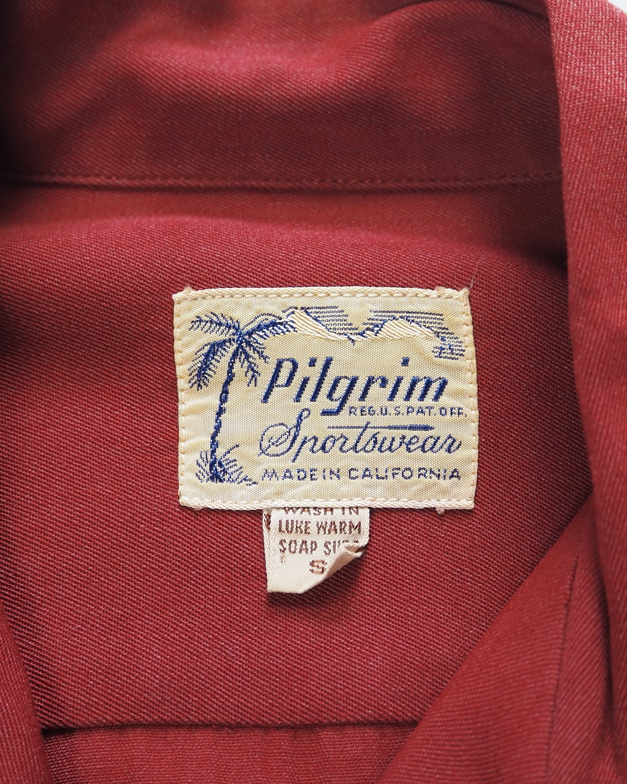 50’s Pilgrim レーヨンシャツ レアスタイル の画像 4