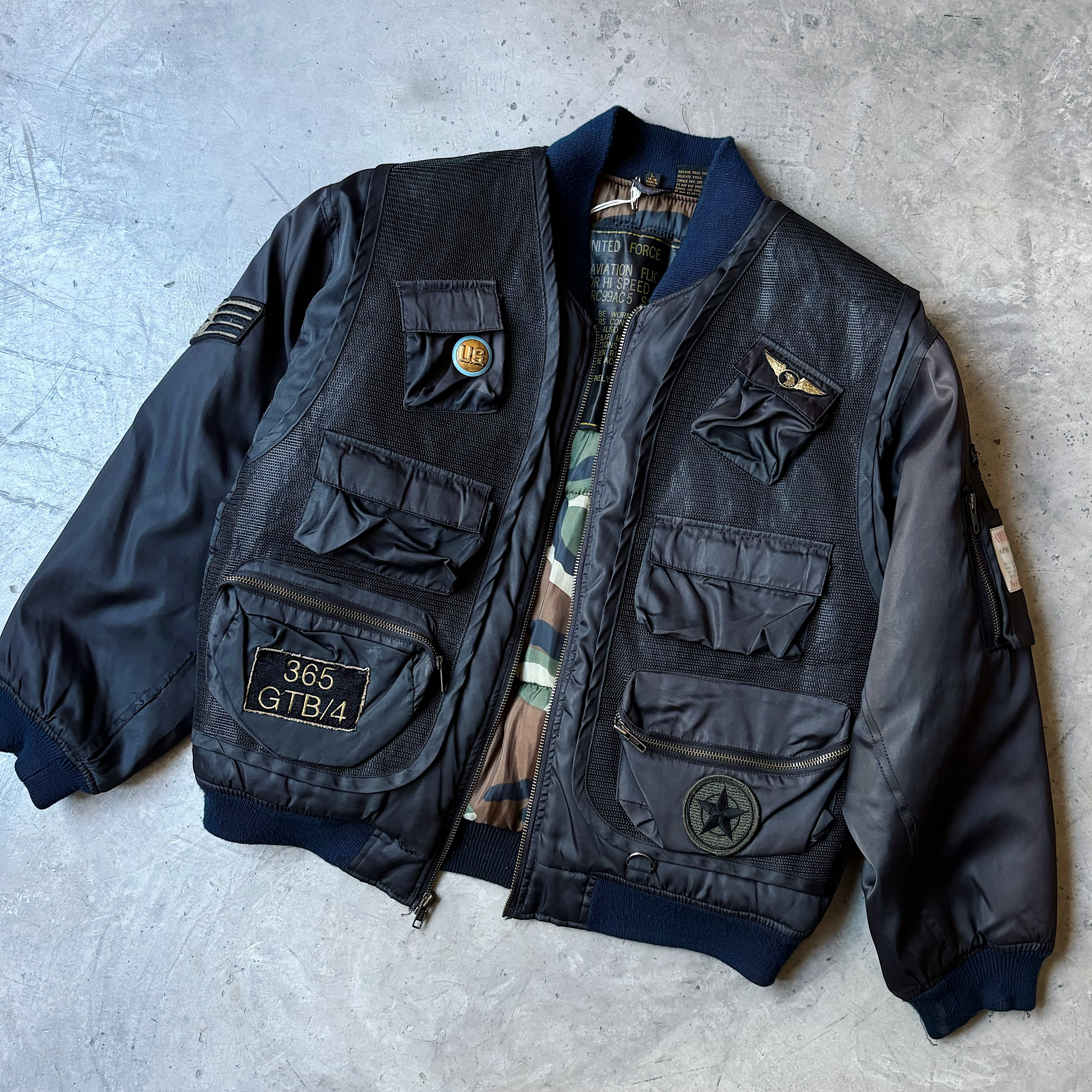Vintage UNITED FORCES Flight Jacket の画像 4