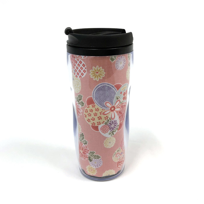 タンブラー 和柄 おしゃれ 和柄タンブラー マイボトル 和雑貨 雑貨 プレゼント ギフト 和風 和装 Tumbler 350ml Kimonoroman Yukiya