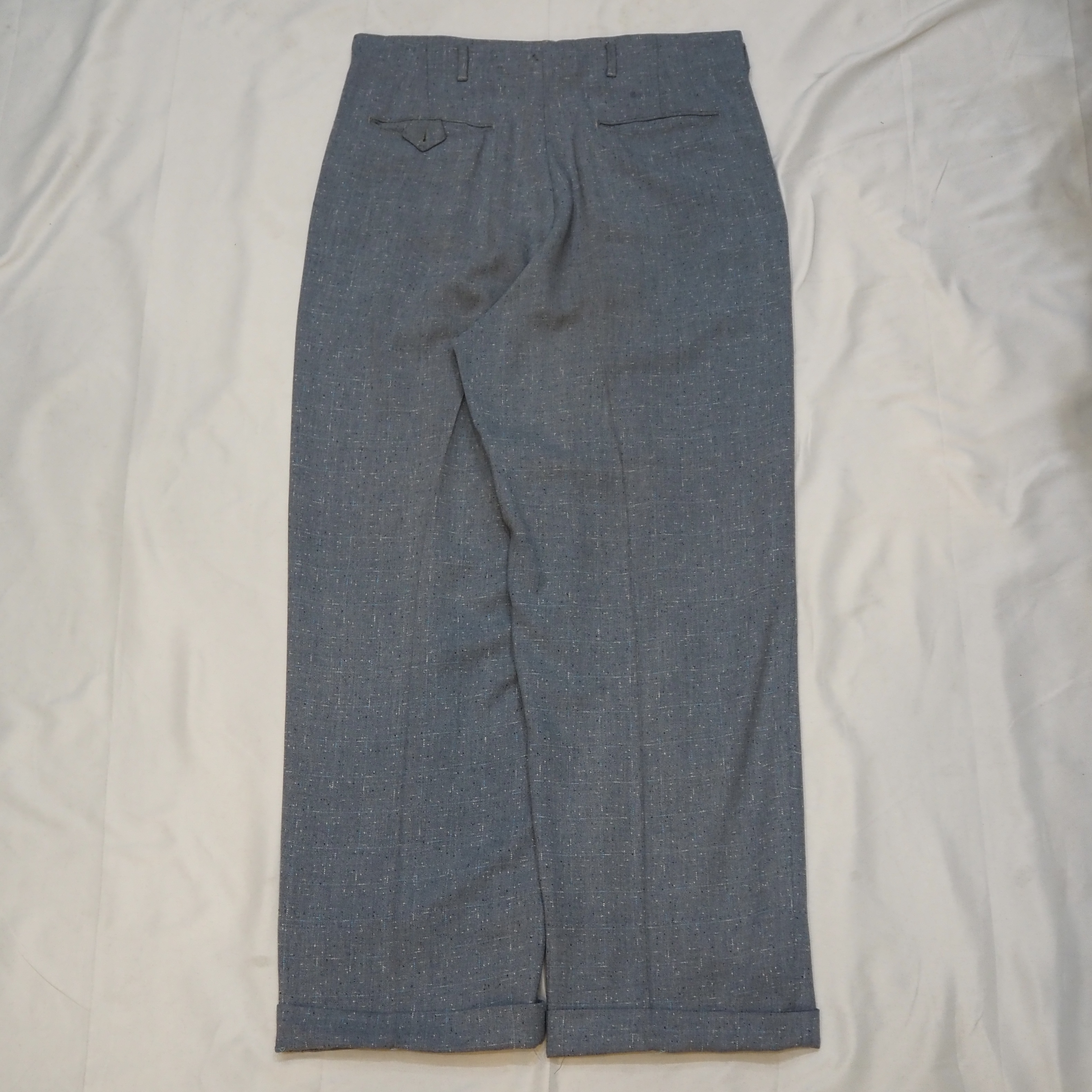50’s Vintage Rayon Gabardine Slacks 33×28 の画像 10