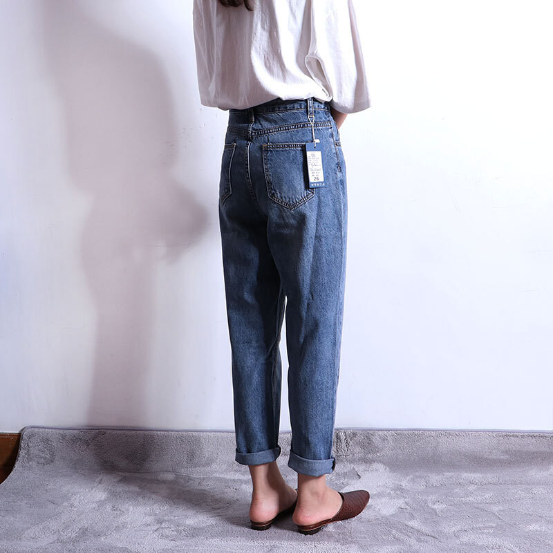 ハイウエスト 9分丈 デニム パンツ ジーパン 腰回り ゆったり アンクルパンツ ボーイフレンド ハーレムパンツ 下半身カバー カジュアル デイリー お出かけ 2color Ladys Paradise ハイウエスト 9分丈 デニム パンツ ジーパン 腰回り ゆったり アンクルパンツ ボーイフレンド ハーレムパンツ 下半身カバー カジュアル デイリー お出かけ 2color Ladys Paradise