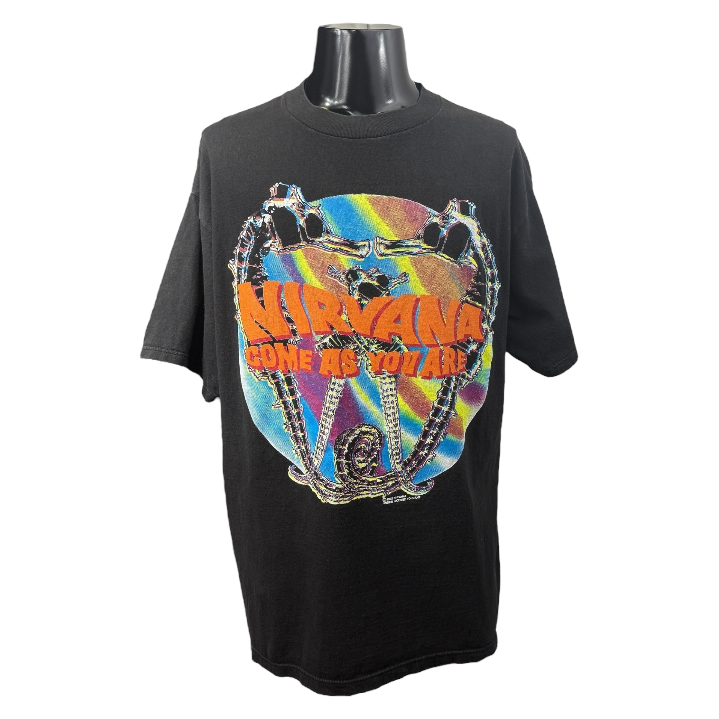 【NIRVANA】ニルヴァーナ “COME AS YOU ARE” 1992コピーライト 90’s Vintage Tシャツ（giant by TULTEX）
