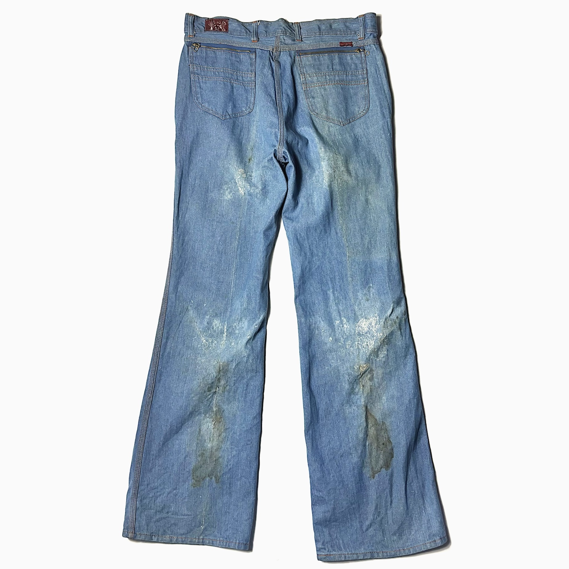 Vintage 70's【Hands Off】Grunge Flare Denim Pants の画像 2