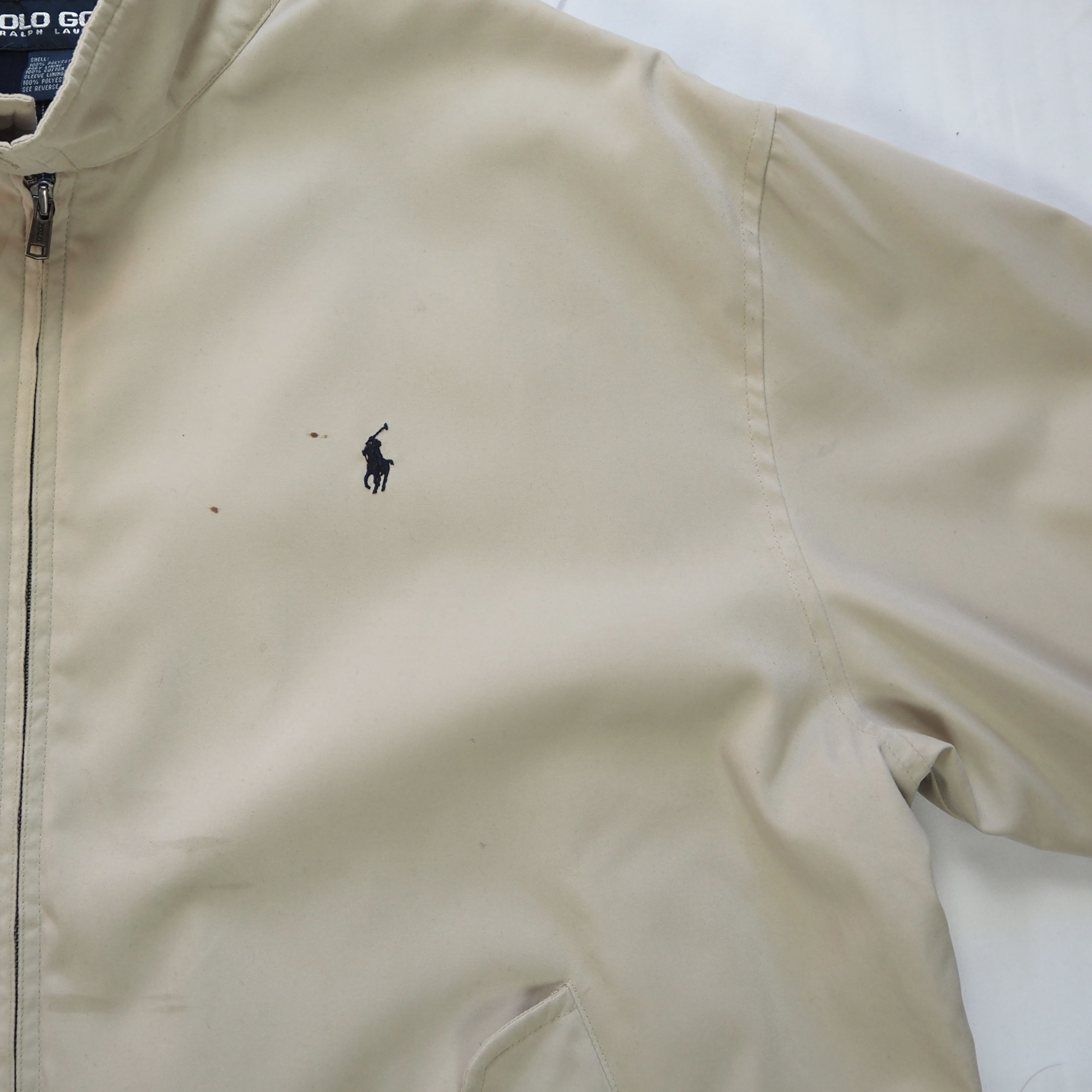 90’s Ralph Lauren スウィングトップジャケット XL ベージュ の画像 5