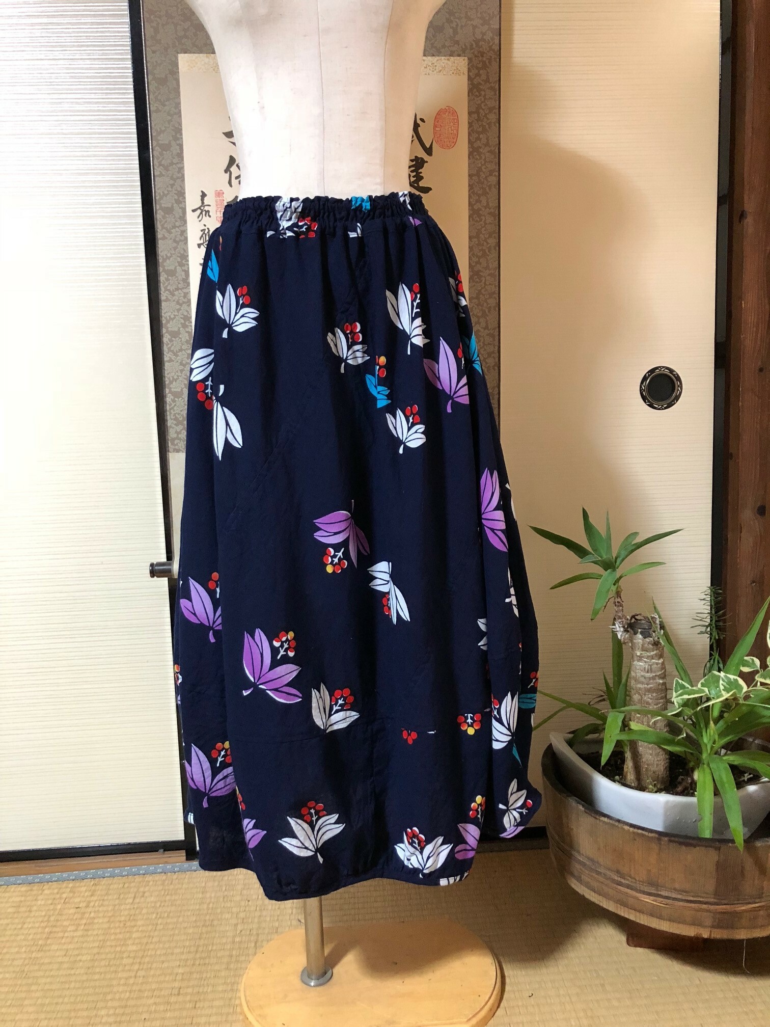 浴衣バルーンスカート 型紙付き 希望者のみ 着物リメイク嬉しいや