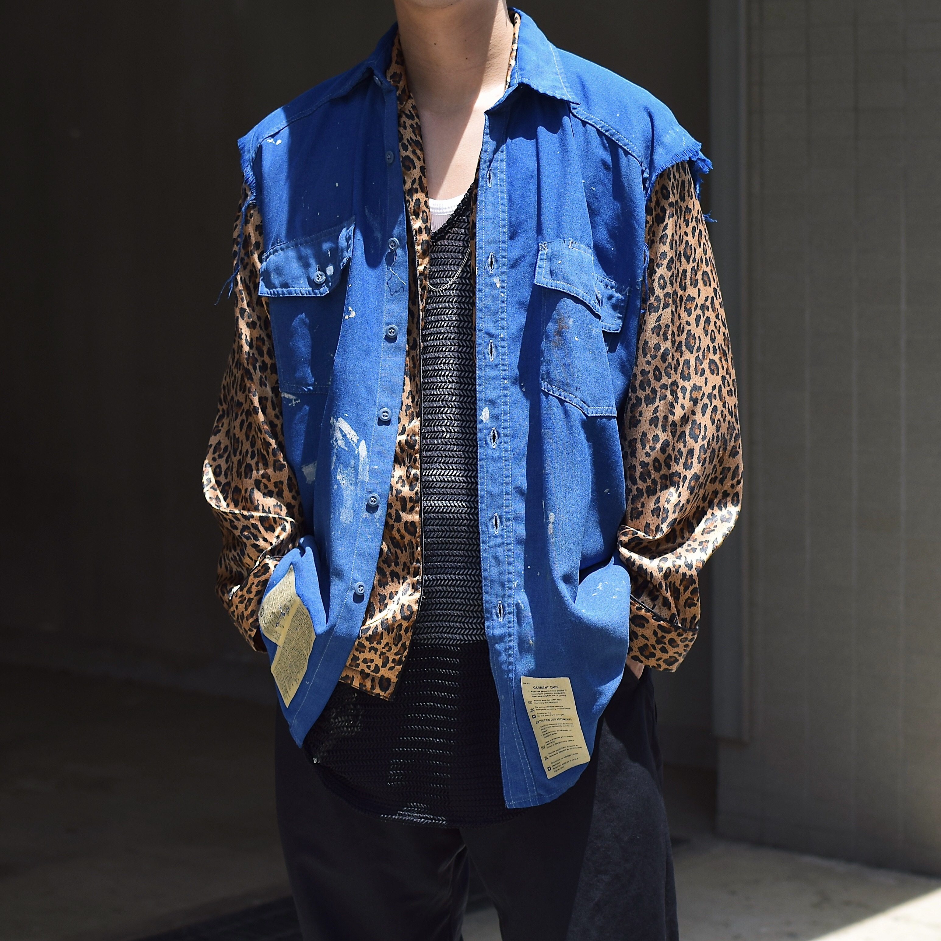 Vintage 80〜90's【CINTAS】Grunge Rayon Shirt Vest の画像 3