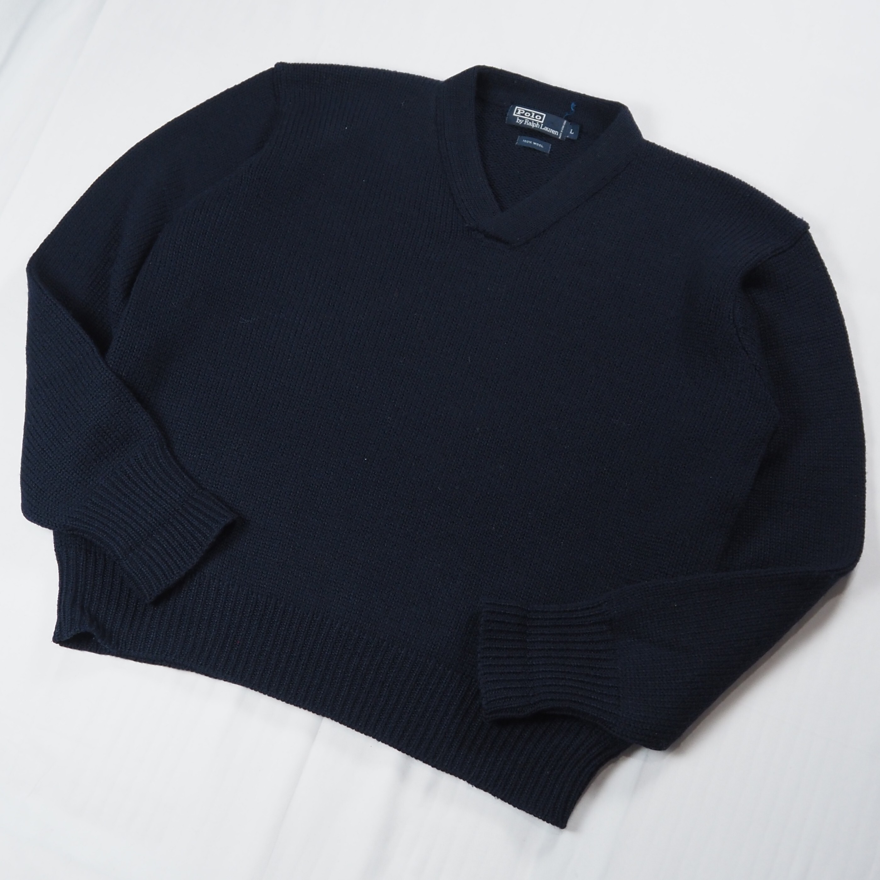 【9/23 20:00入荷】90's Ralph Lauren ウールニット Lサイズ グッドコンディション の画像 2