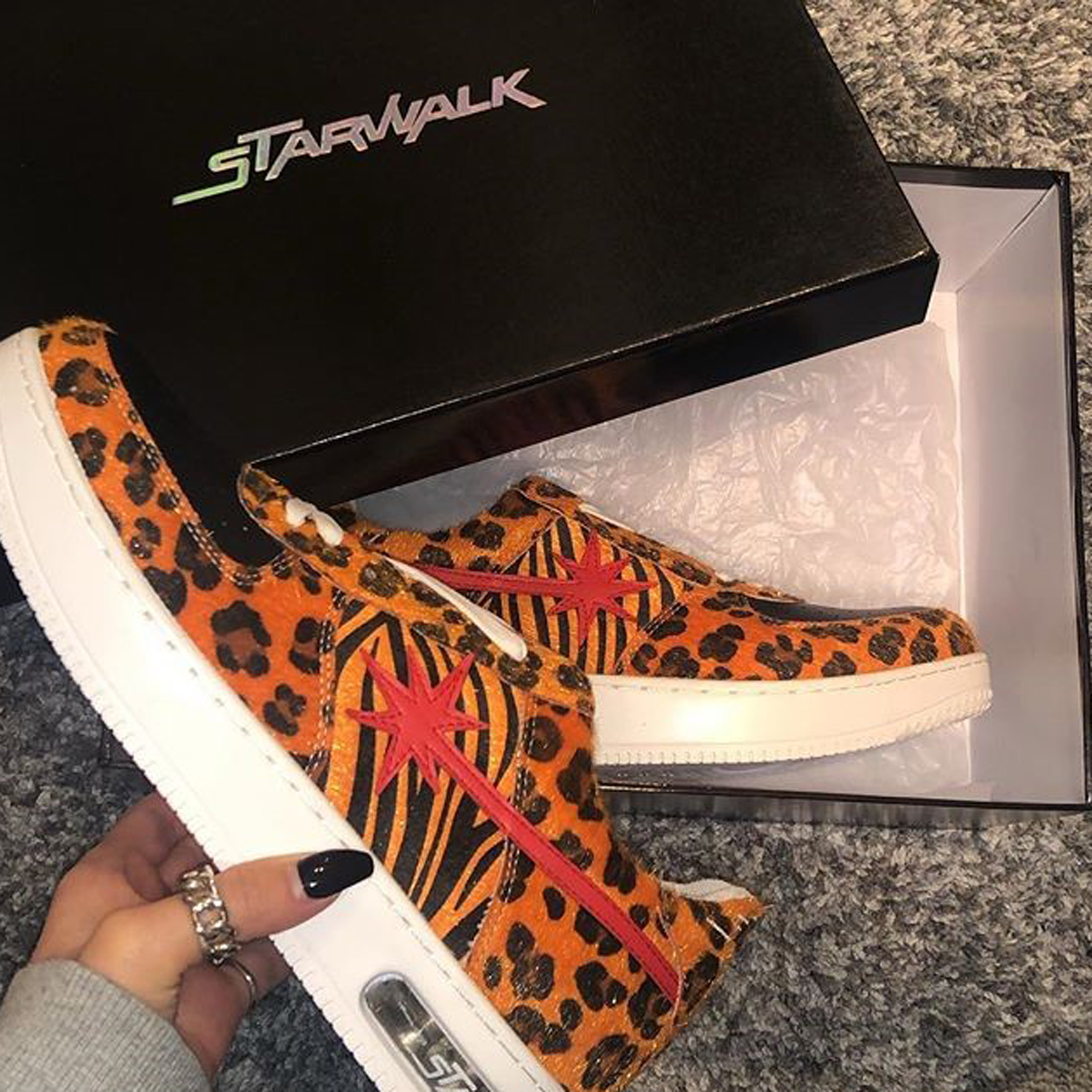 Starwalk スターウォーク Episode 2 Orange Leopard Sw1811 オレンジ スニーカー メンズ Brillante ブリランテ
