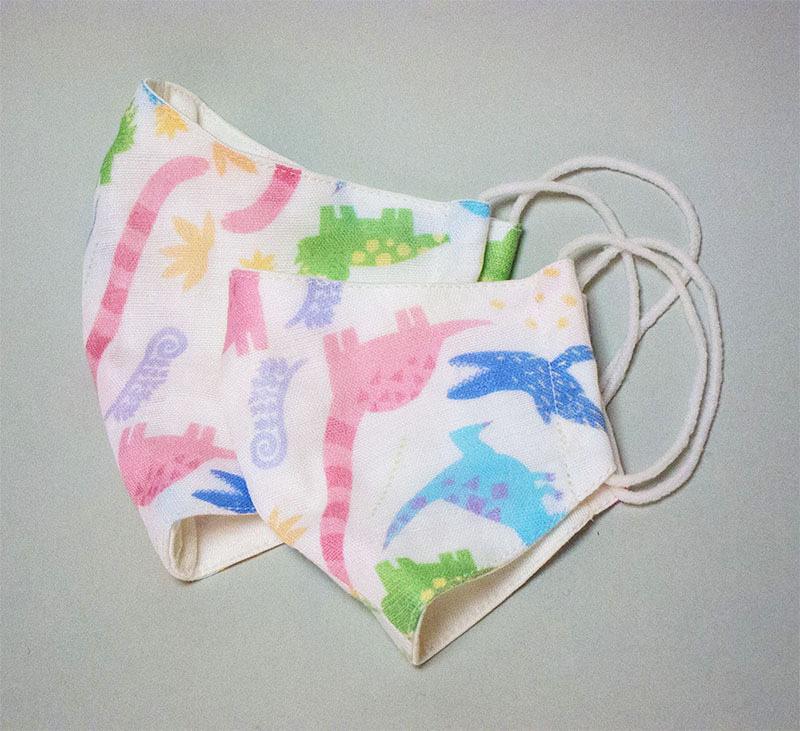 暑い夏も大丈夫オリジナル恐竜プリントガーゼマスク K4 7 恐竜グッズ通販ショップ Chamaryu