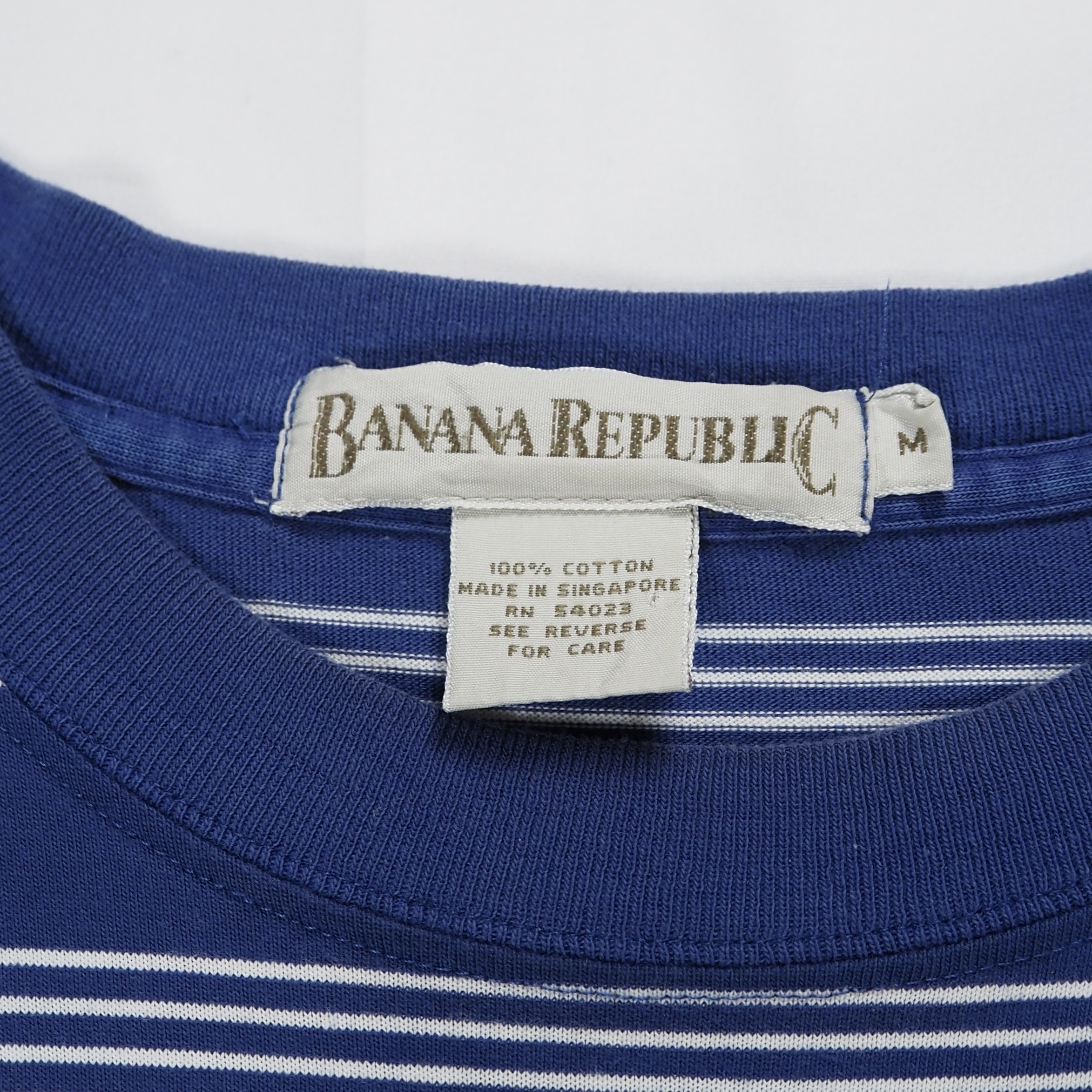 90’s Banana Republic ボーダーTシャツ ネイビー×ホワイト の画像 6