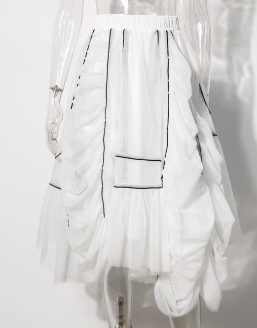 直販ファッション サブカル スカートボリューム チュール 春 通販 着痩せ インターネット レディース 体系カバー ショッピングレディースファッション 夏 ビッグシルエット セ