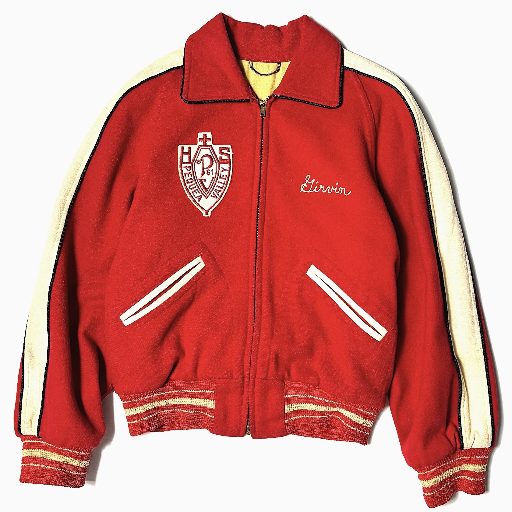 Vintage 60’s "Pequea '61 Valley" Stadium Jacket の画像 2