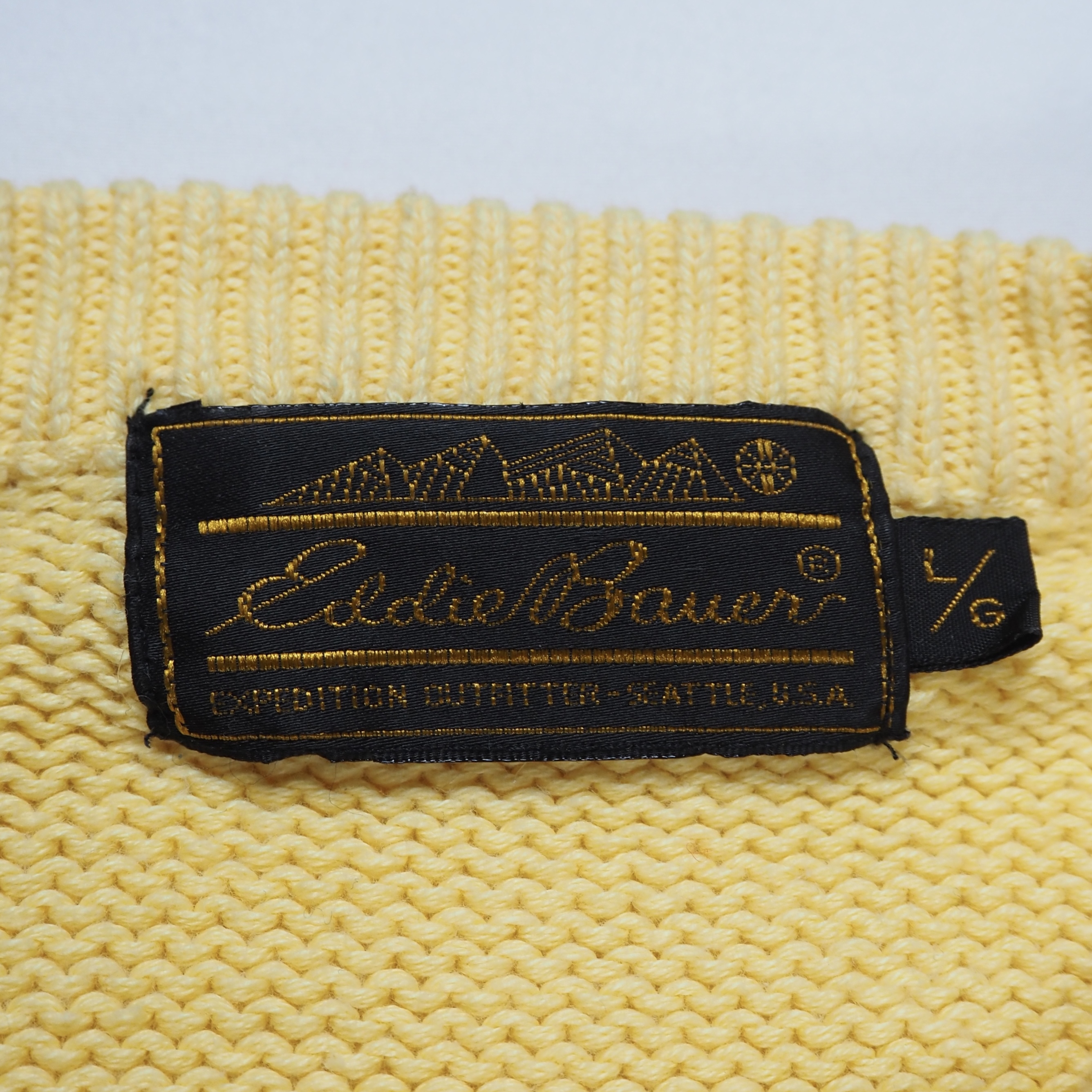 90’s Eddie Bauer コットンニット Lサイズ の画像 9