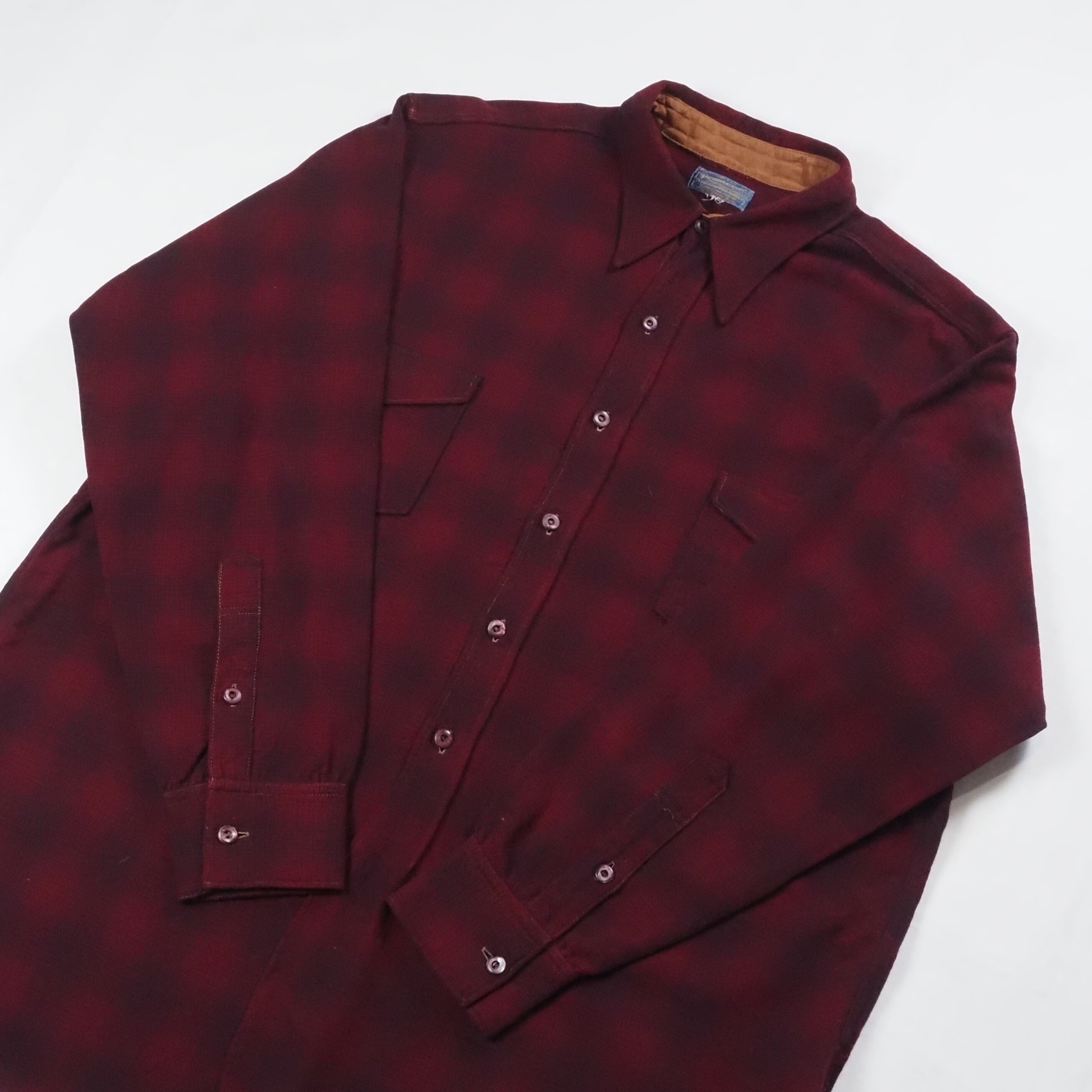 【9/23 20:00入荷】40's〜 Pendleton ウールシャツ シャドーチェック の画像 10