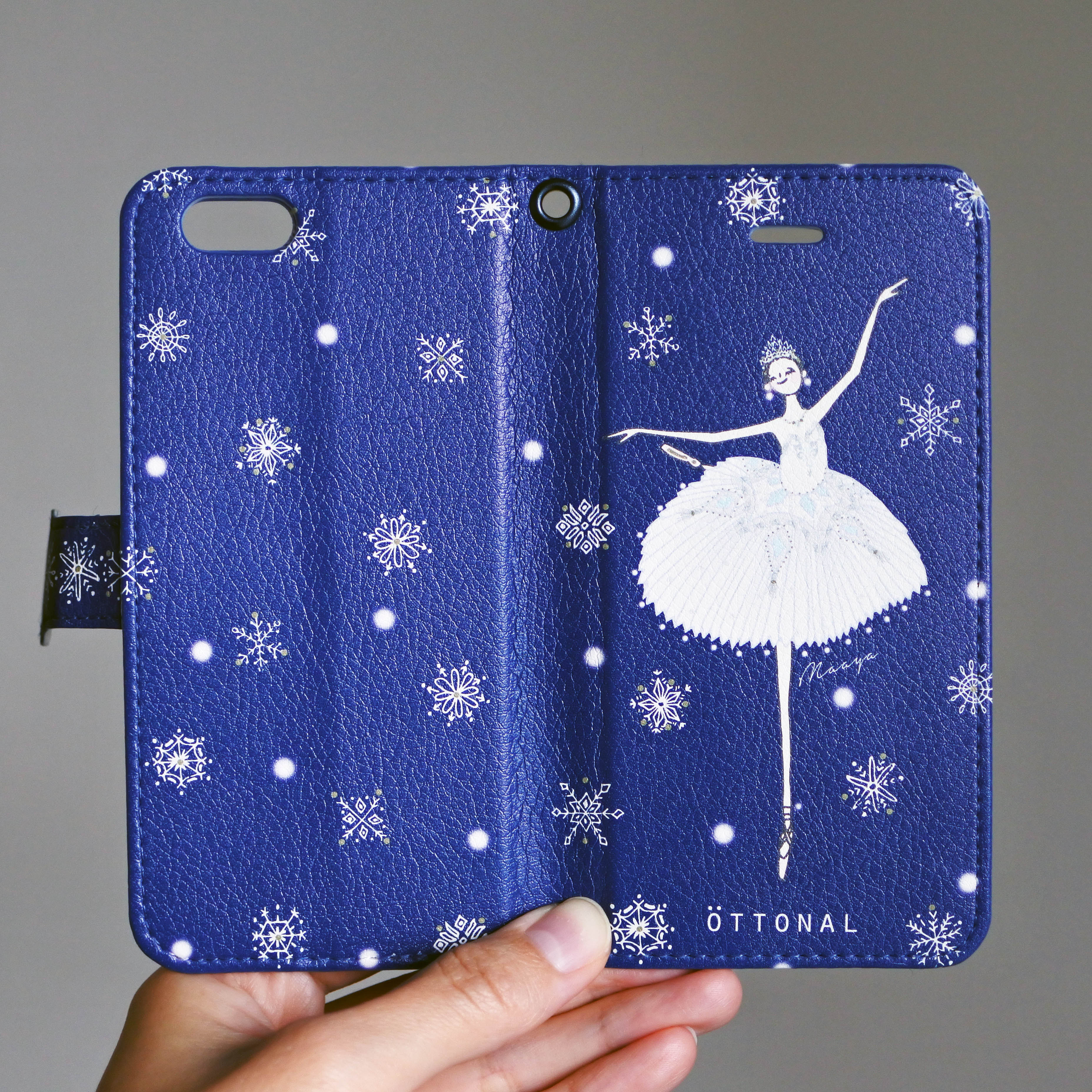 (Android) 雪の女王 手帳型スマホケース - 画像1