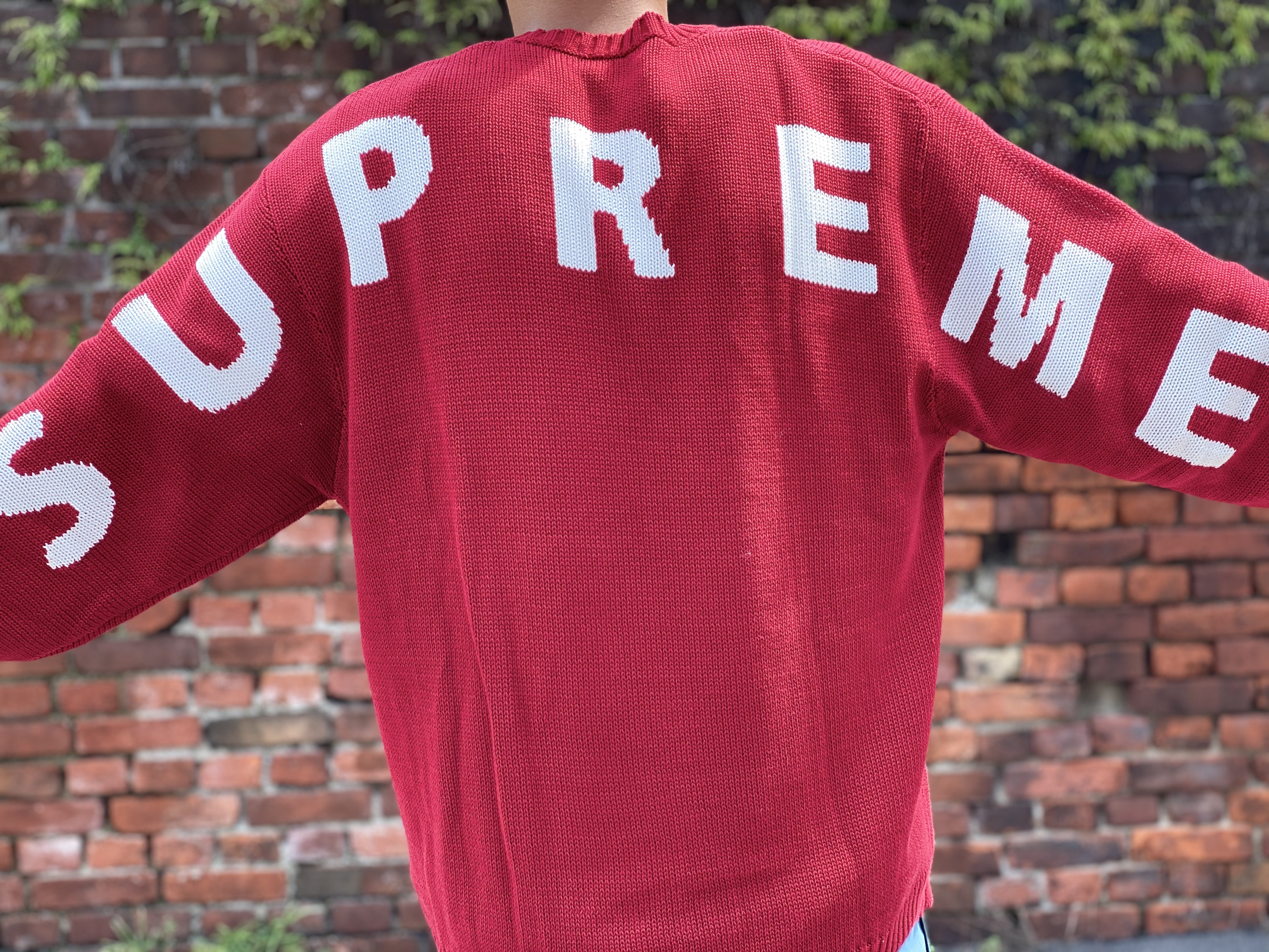 【XL】Supreme Back Logo Sweater