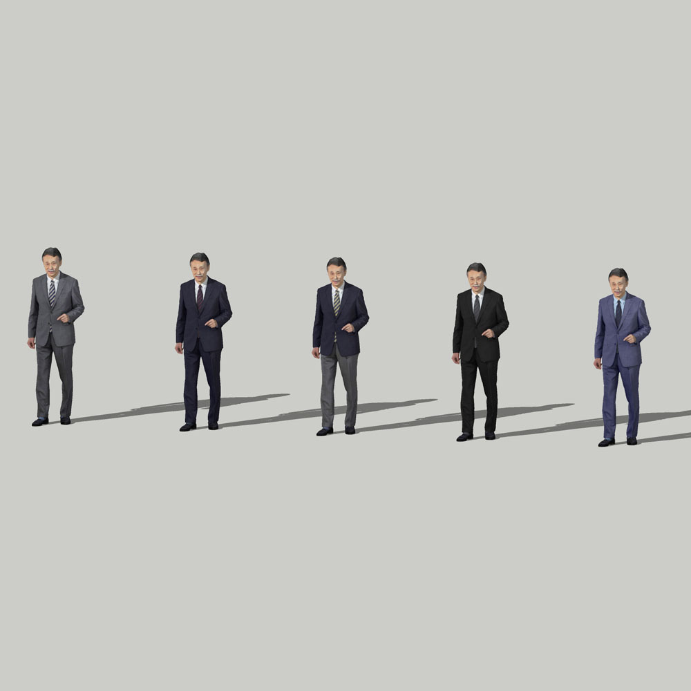 SketchUp素材 3D人物モデル ( Posed ) 045_Ken - 画像2