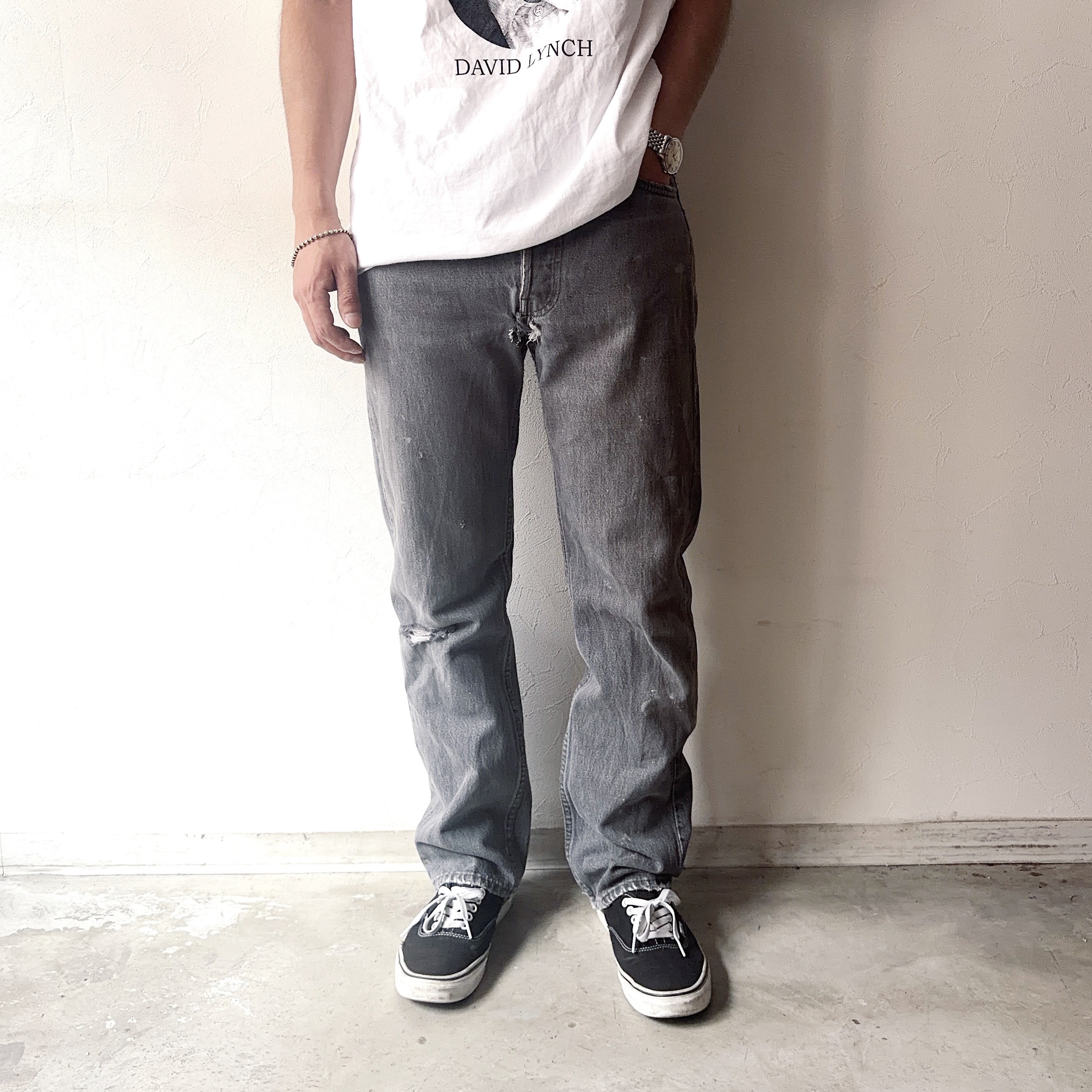 Vintage 90's【Levi's】501 Black Denim Pants の画像 3