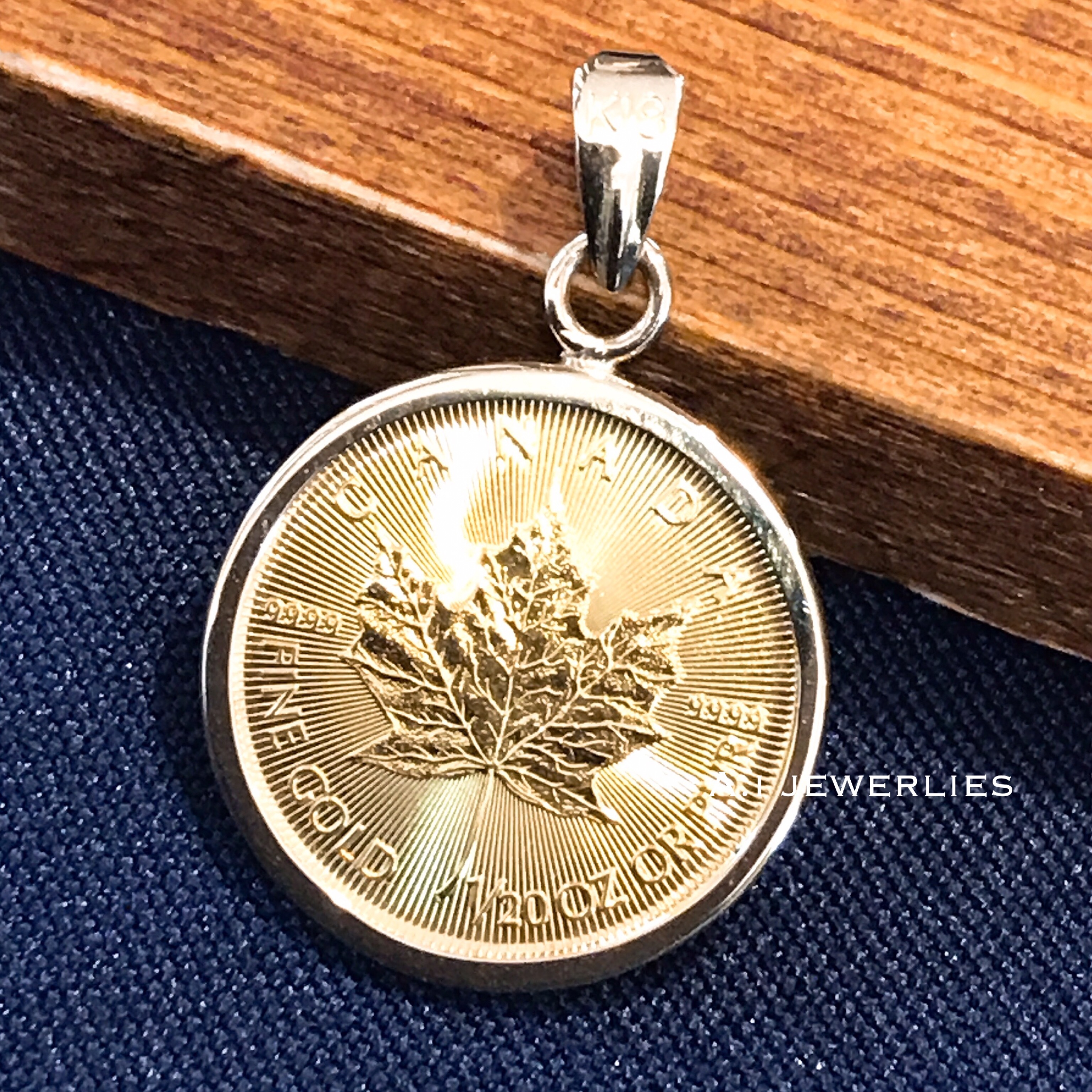 ペンダント 18金 コイン K18 K24 メイプル コイン メイプル リーフ 金貨 ペンダント トップ 24金 男 兼用 K18 K24 Canada Coin Pendant Top A I Jewelries エイアイジュエリーズ