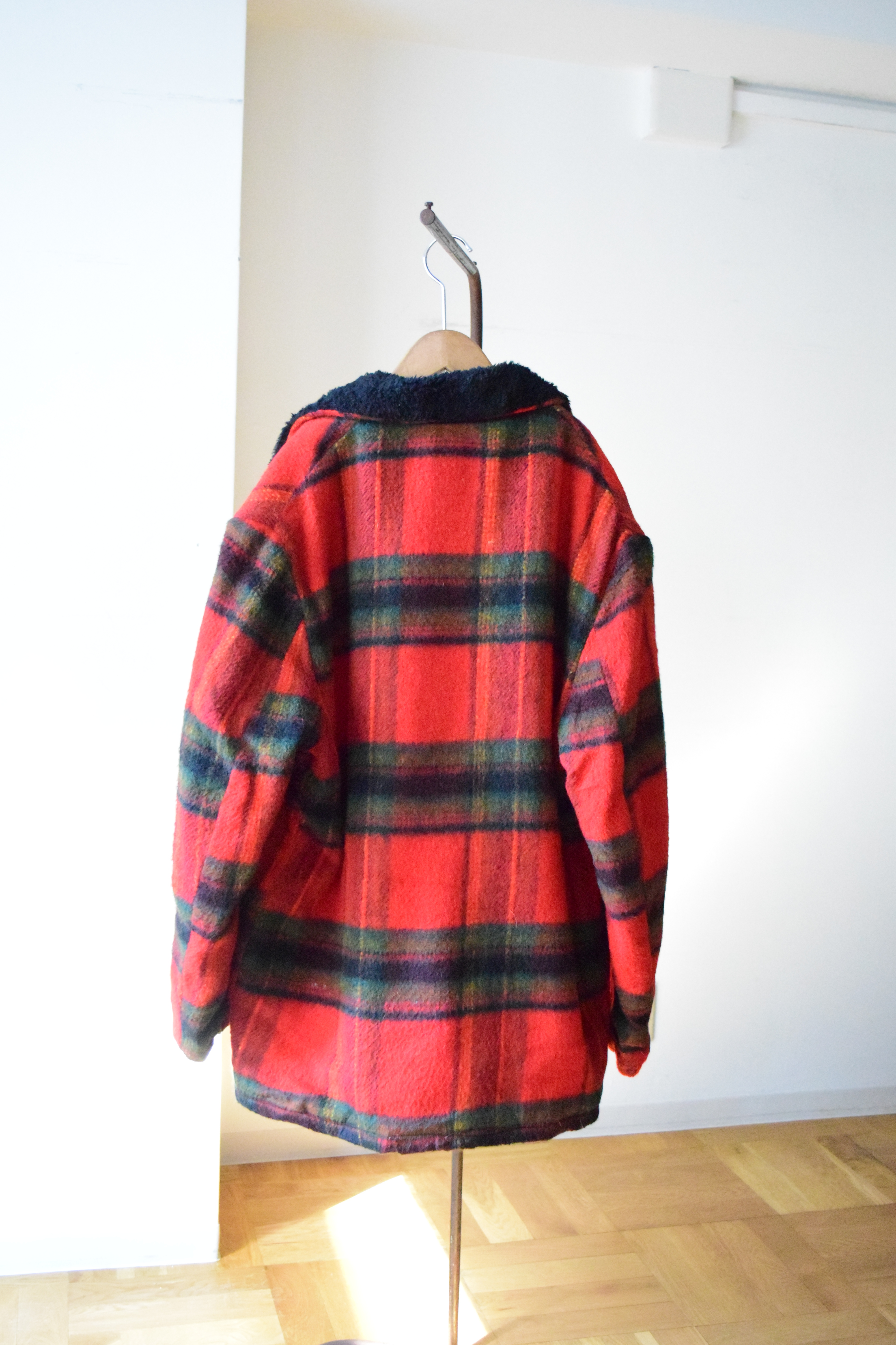 Plaid pattern boa jacket の画像 5