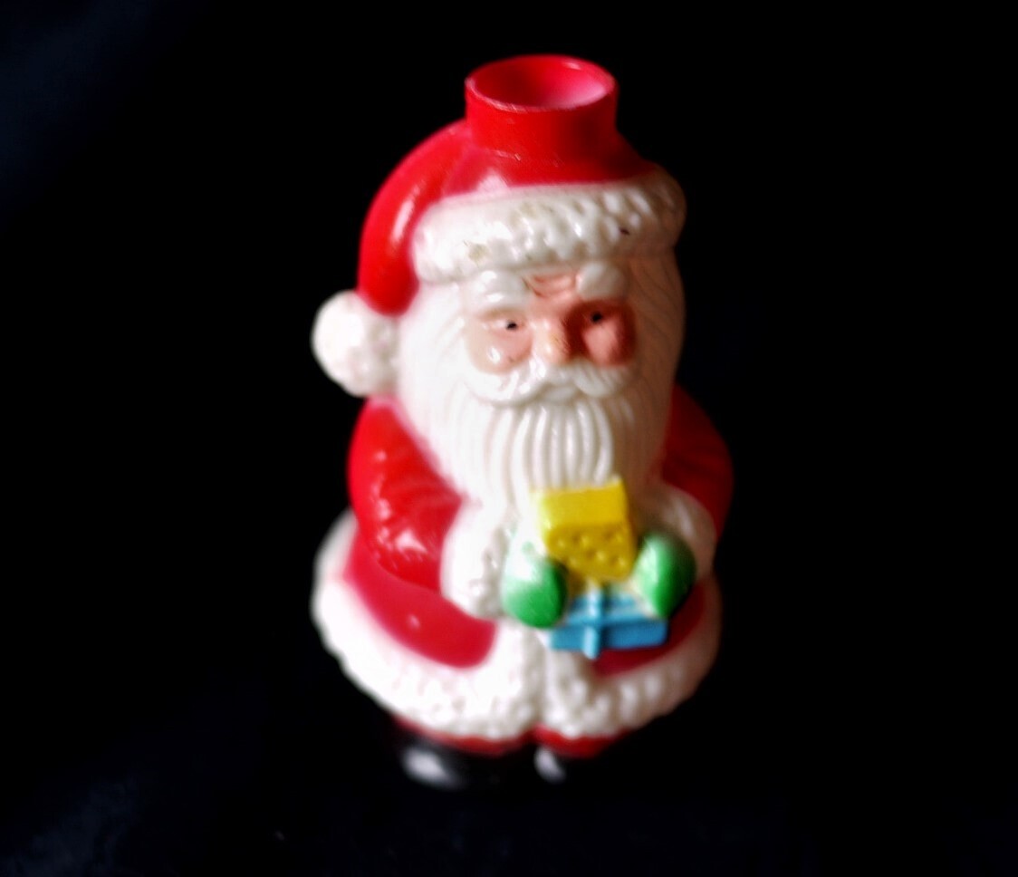 小さなサンタ人形 プラスチックオーナメント クリストキント こりすのパン屋