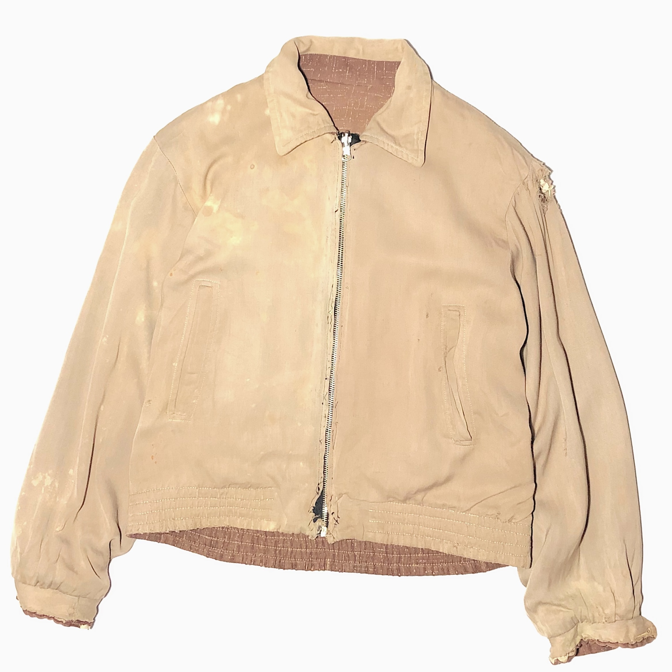 Vintage 50's【WINDBREAKER】Rayon Gabardine Jacket の画像 3