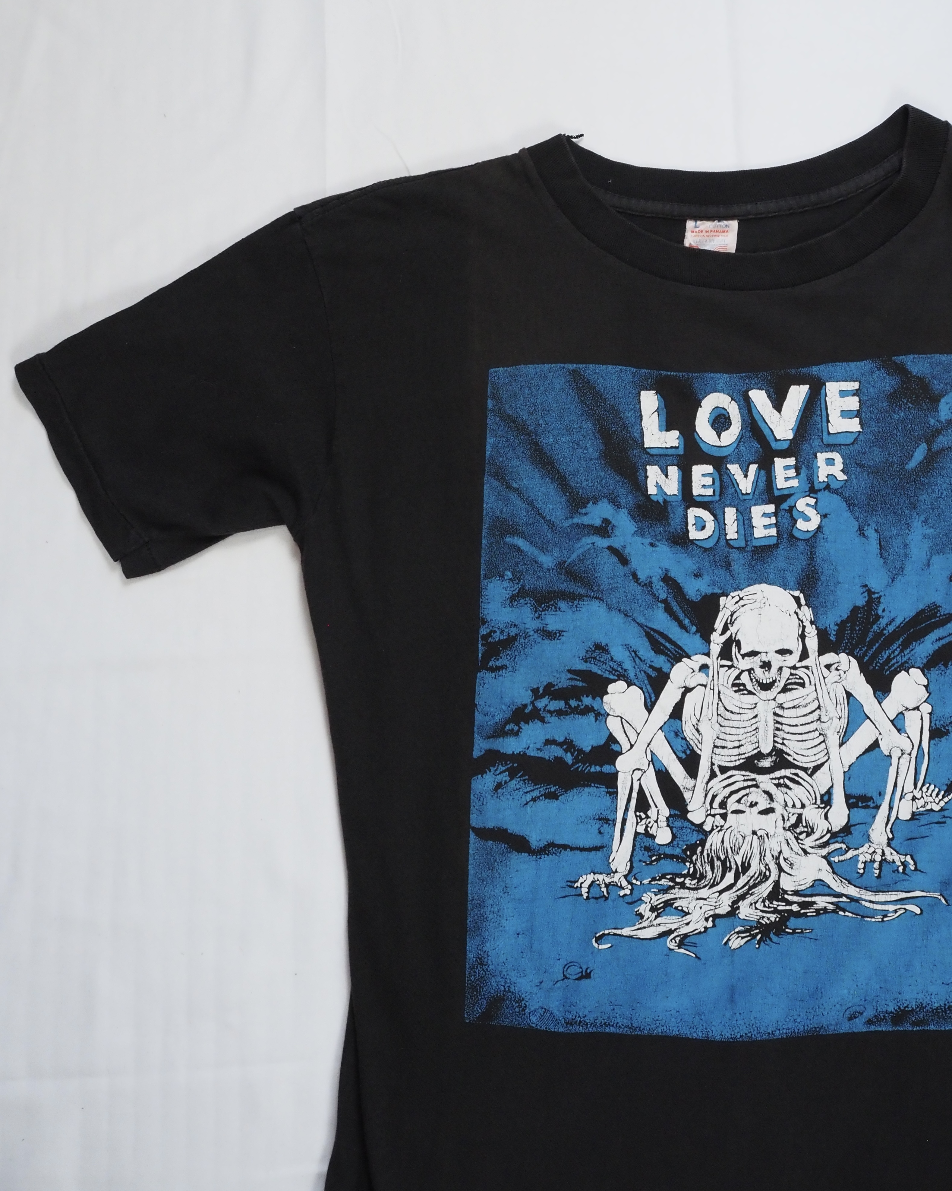 【5/6(水) 20:00入荷】80’s Love never dies Tシャツ スカル の画像 3
