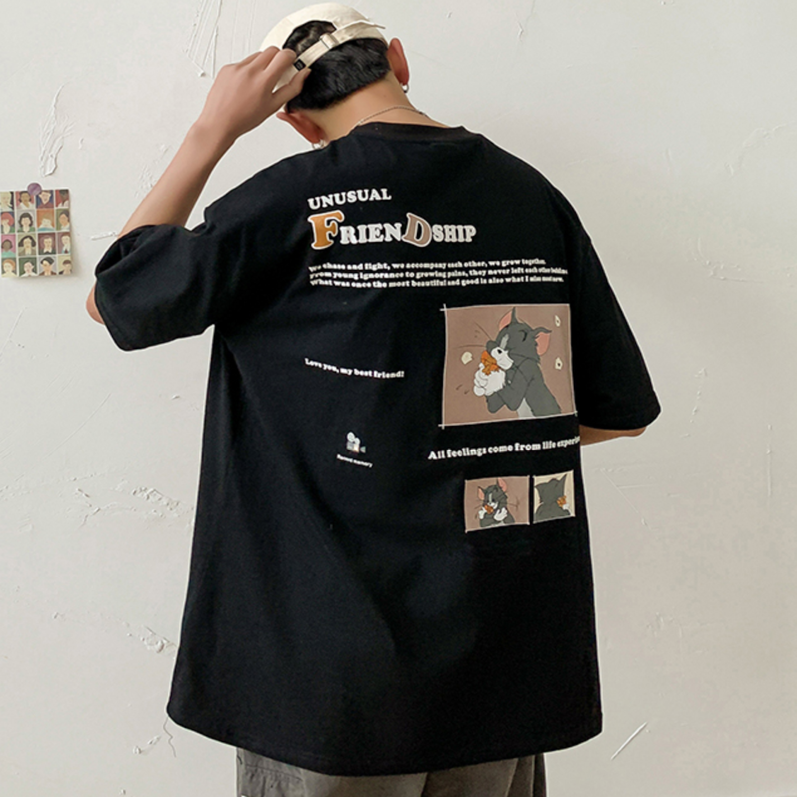 カートゥーンアニメプリントtシャツ 韓国ファッション通販 Nosweat