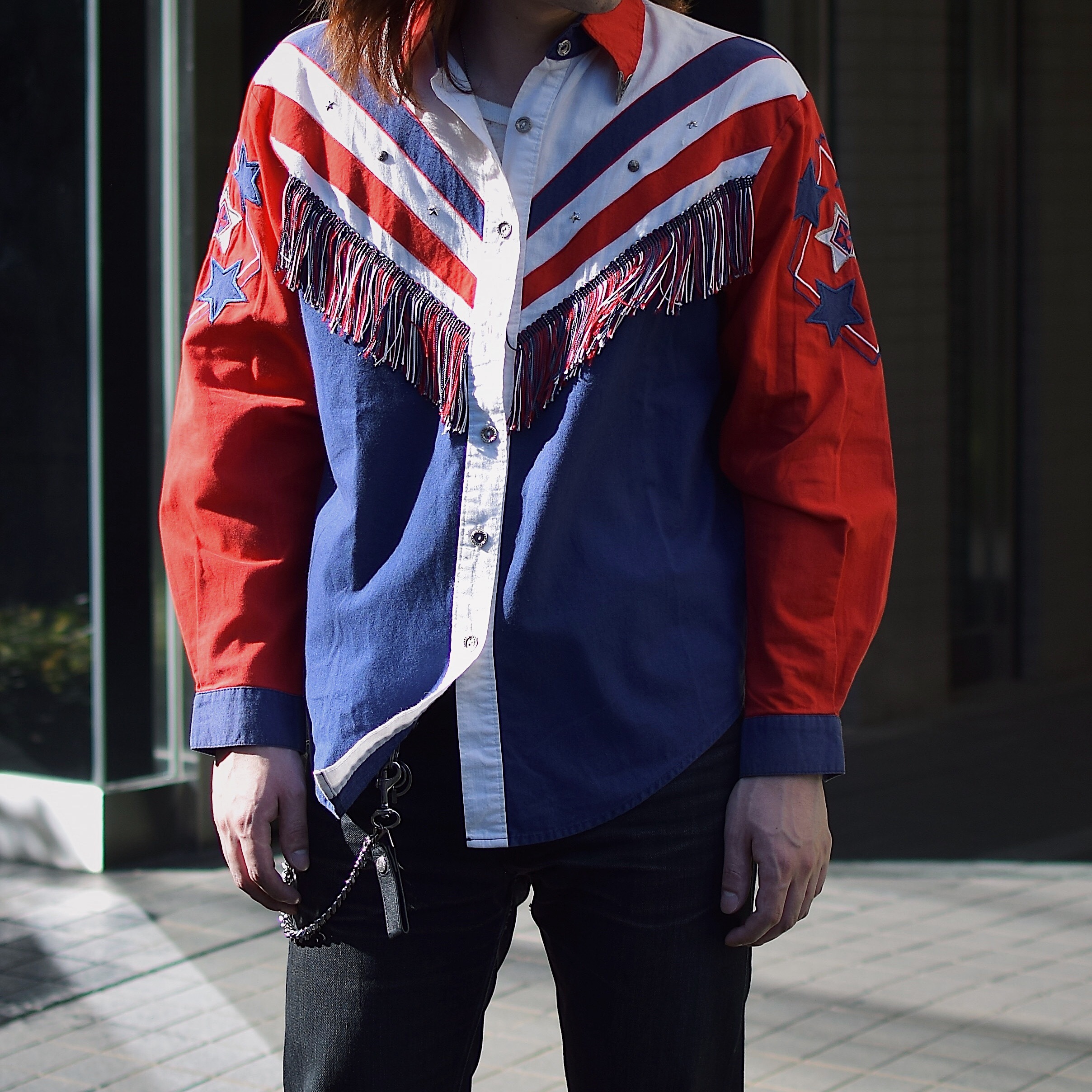 Vintage【1849 AUTHENTIC RANCH WEAR】Fringe Western Shirt の画像 3