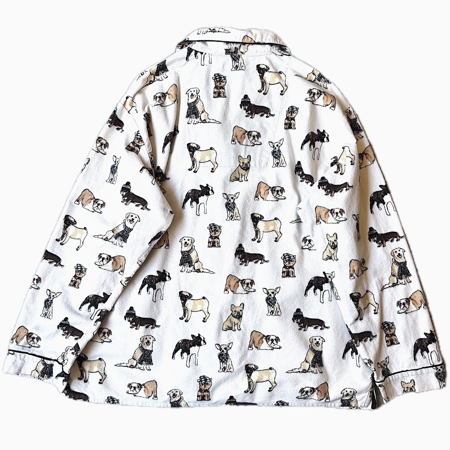 Y2K "Dog" Pajama Shirt の画像 2