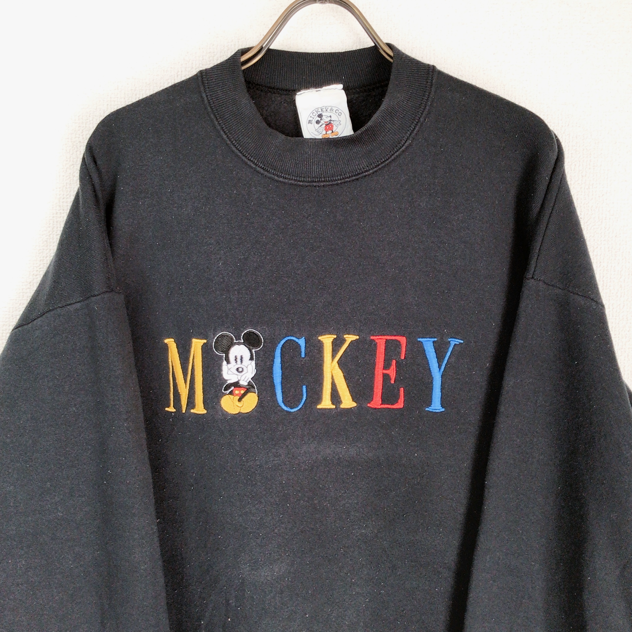 90s Usa製 ミッキーマウス 刺繍 スウェット ディズニー 黒 Xl Rico Clothing 90s Usa製 ミッキーマウス 刺繍 スウェット ディズニー 黒 Xl Rico Clothing