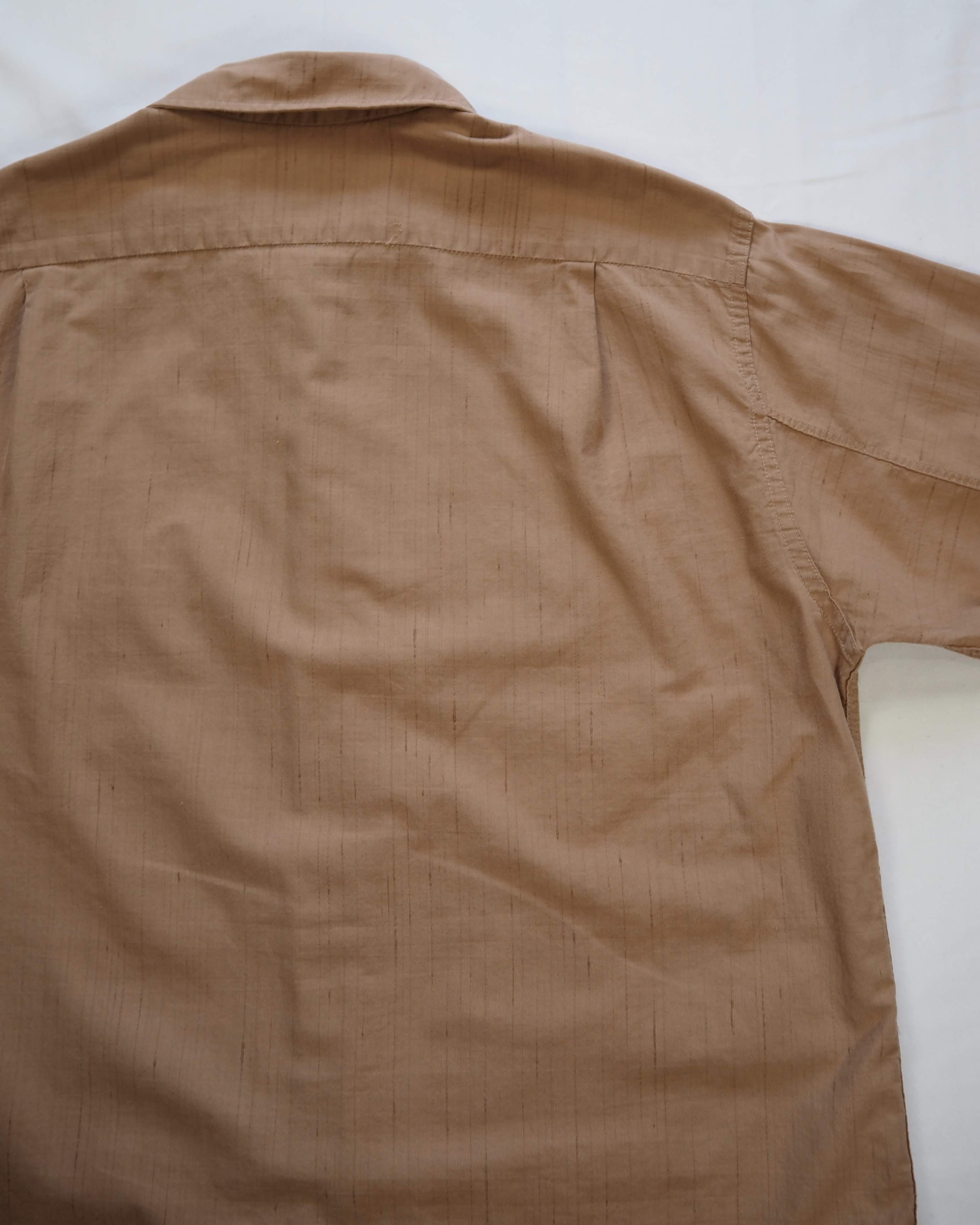 【5/6(水) 20:00入荷】60’s Van Heusen コットンシャツ Lサイズ ブラウン の画像 15