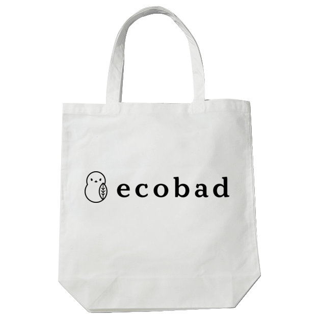 Ecobadトートバッグ Ecobadロゴ横 シンプルなグラフィックtシャツ