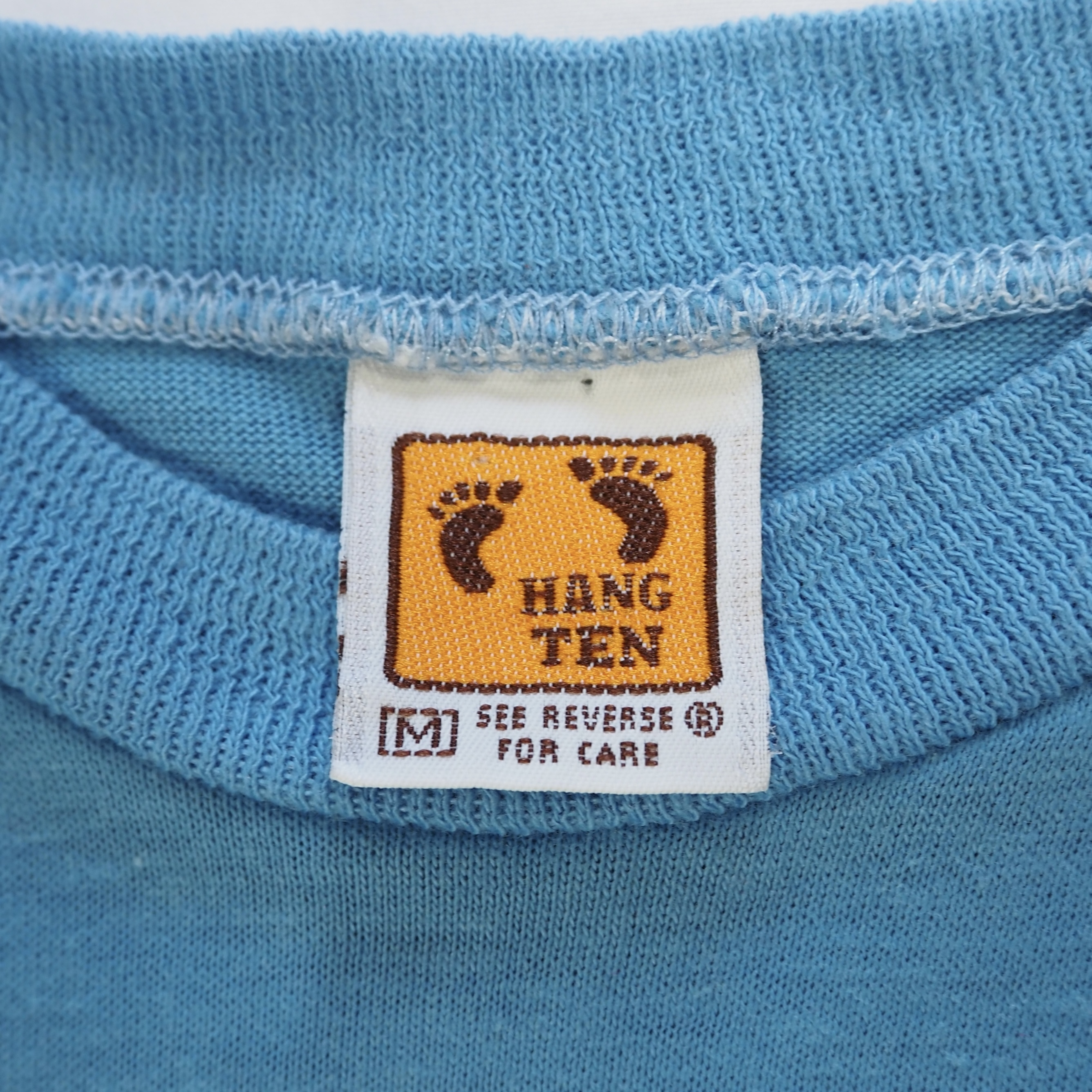 80’s Hang Ten Tシャツ ブルー Mサイズ の画像 6