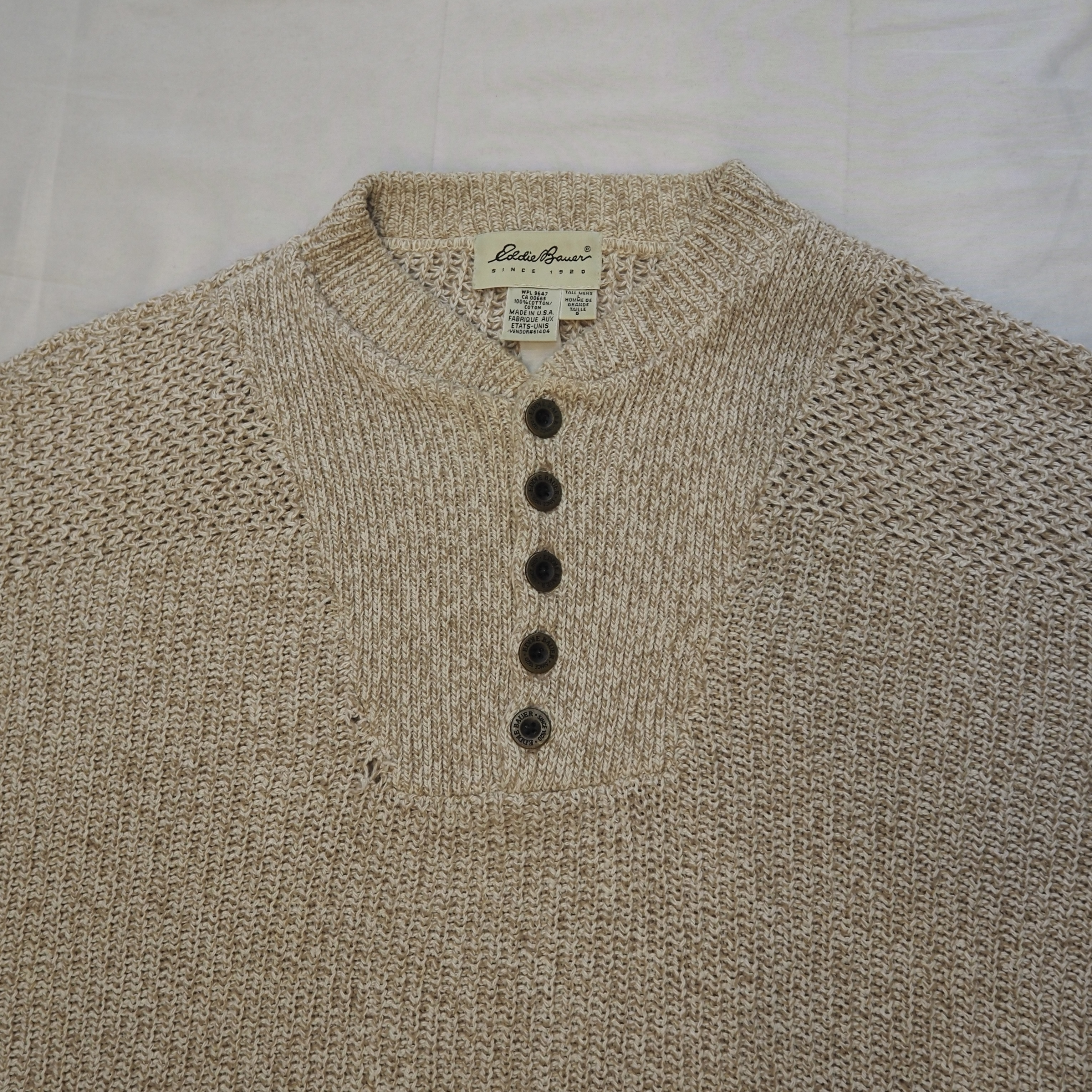 90’s Eddie Bauer コットンニット Lサイズ の画像 6