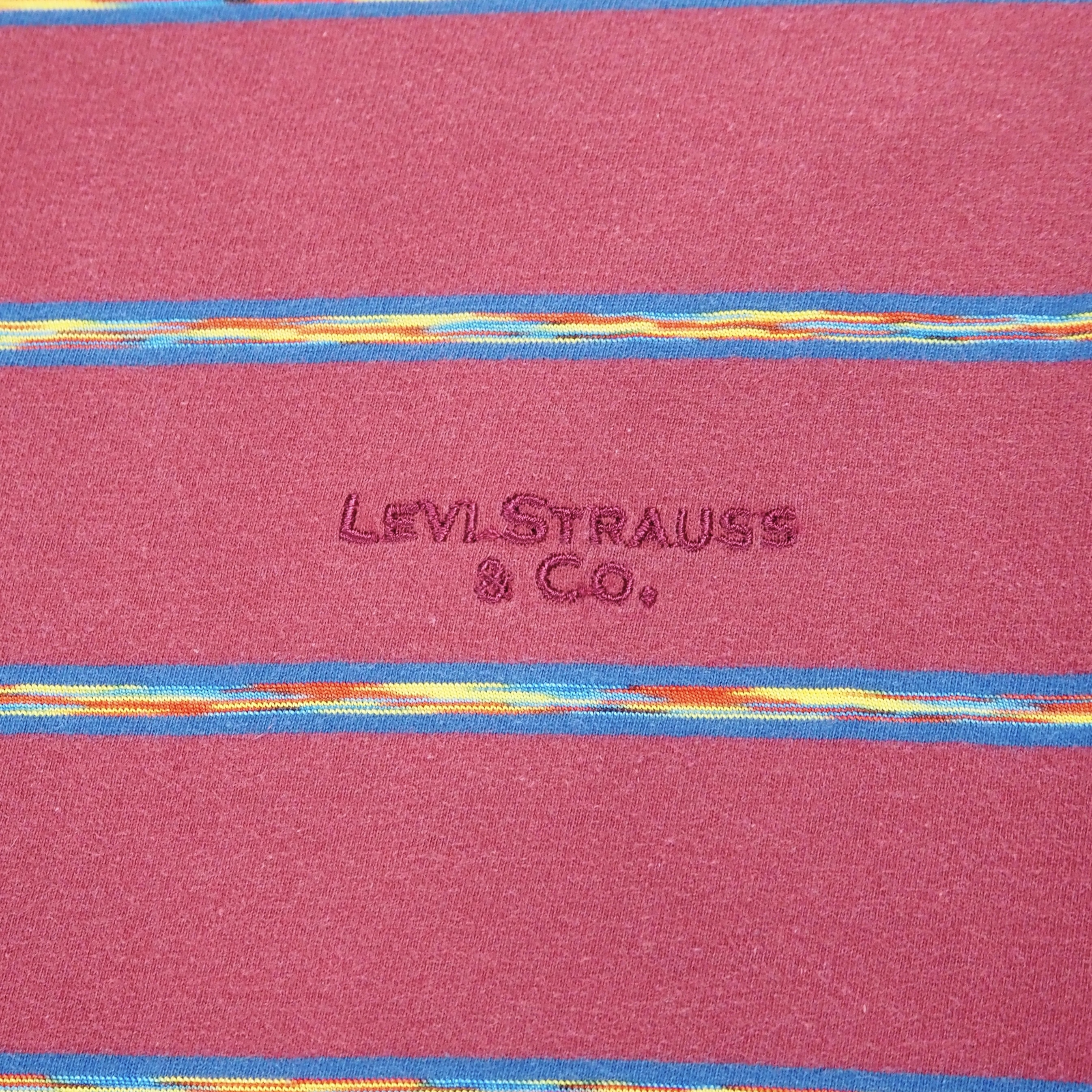 Levi’s ボーダーTシャツ ワインレッド の画像 4