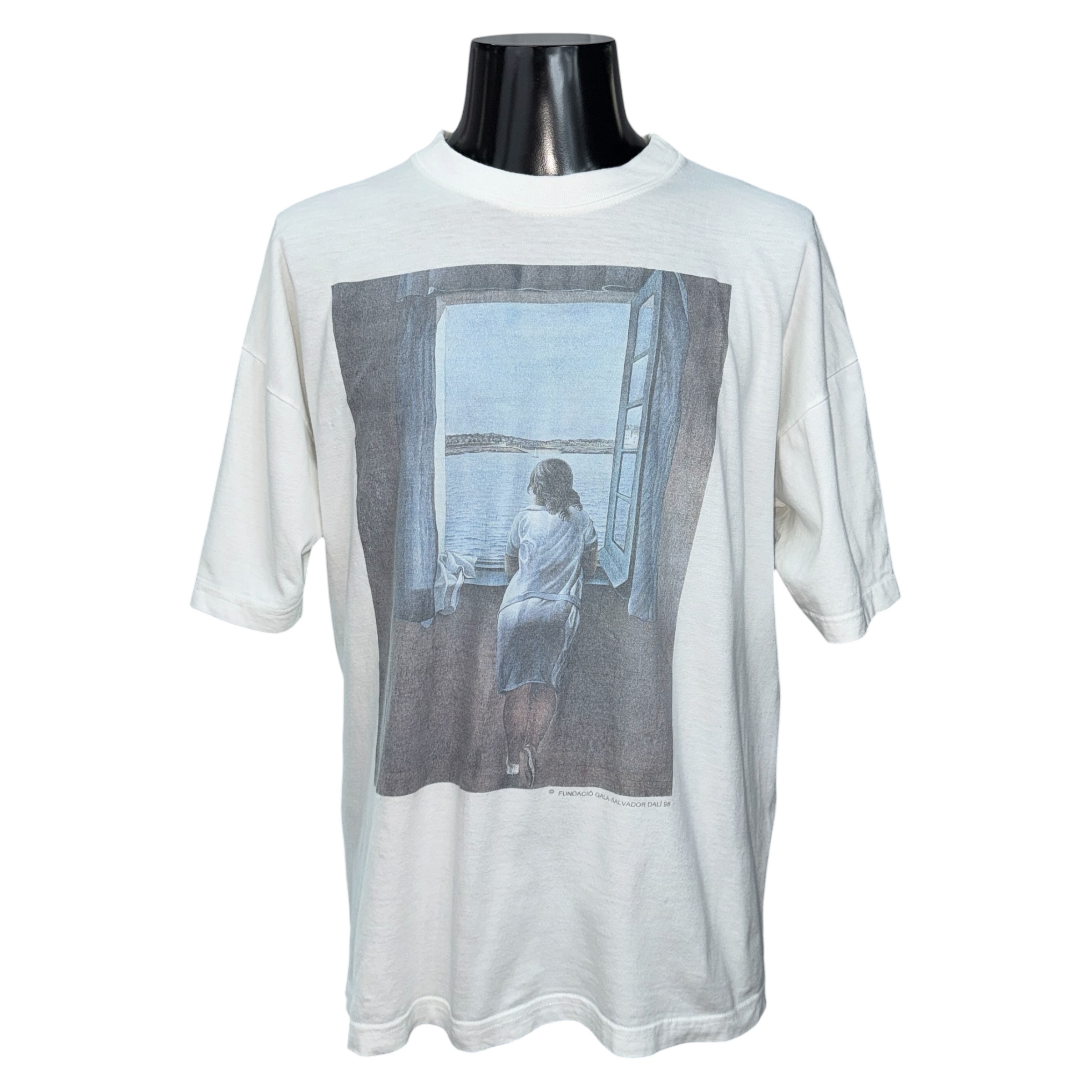 【SALVADOR DALI】サルバドール・ダリ “窓辺の女” 90’s Vintage アートTシャツ