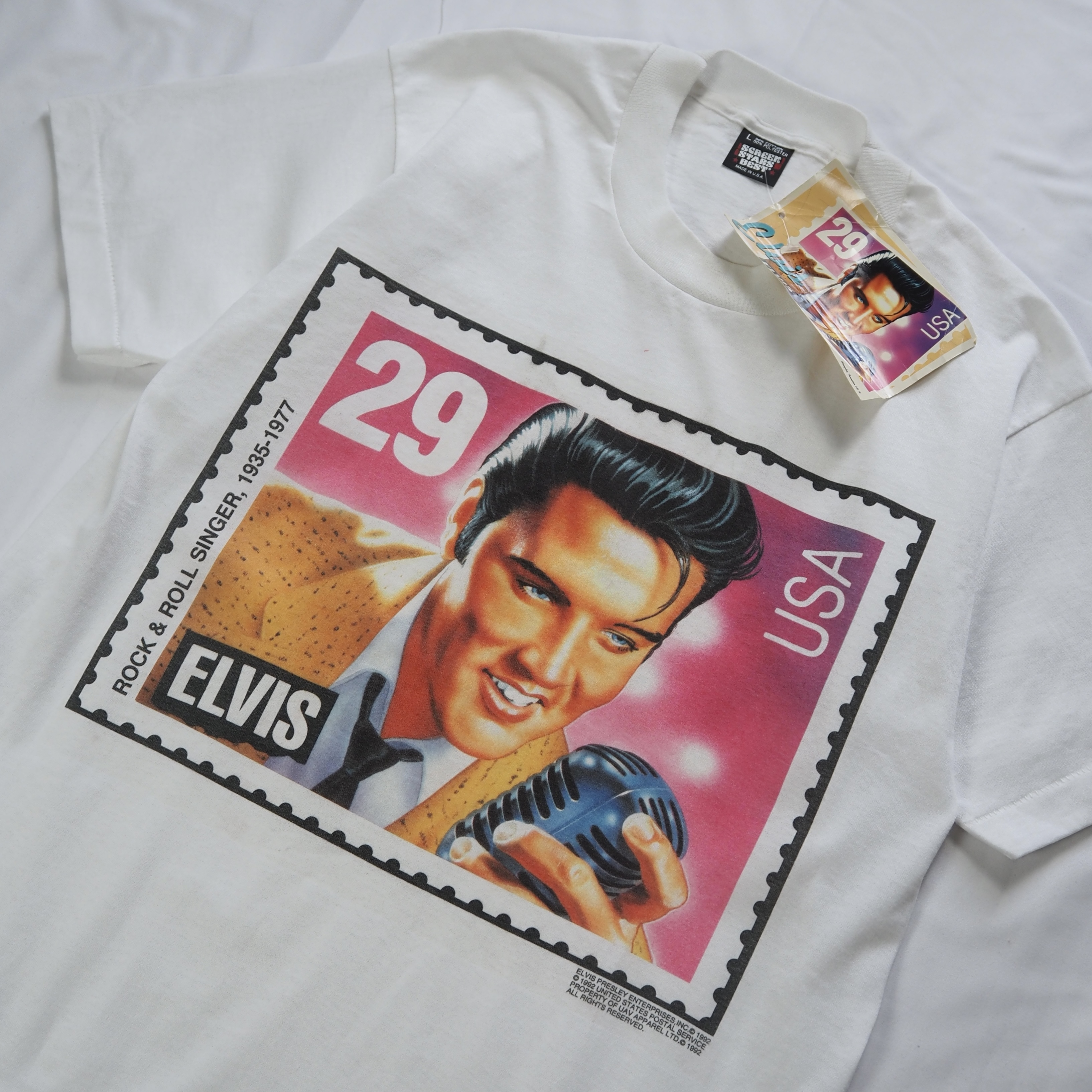 90’s Elvis Presley Tシャツ デッドストック Lサイズ の画像 2