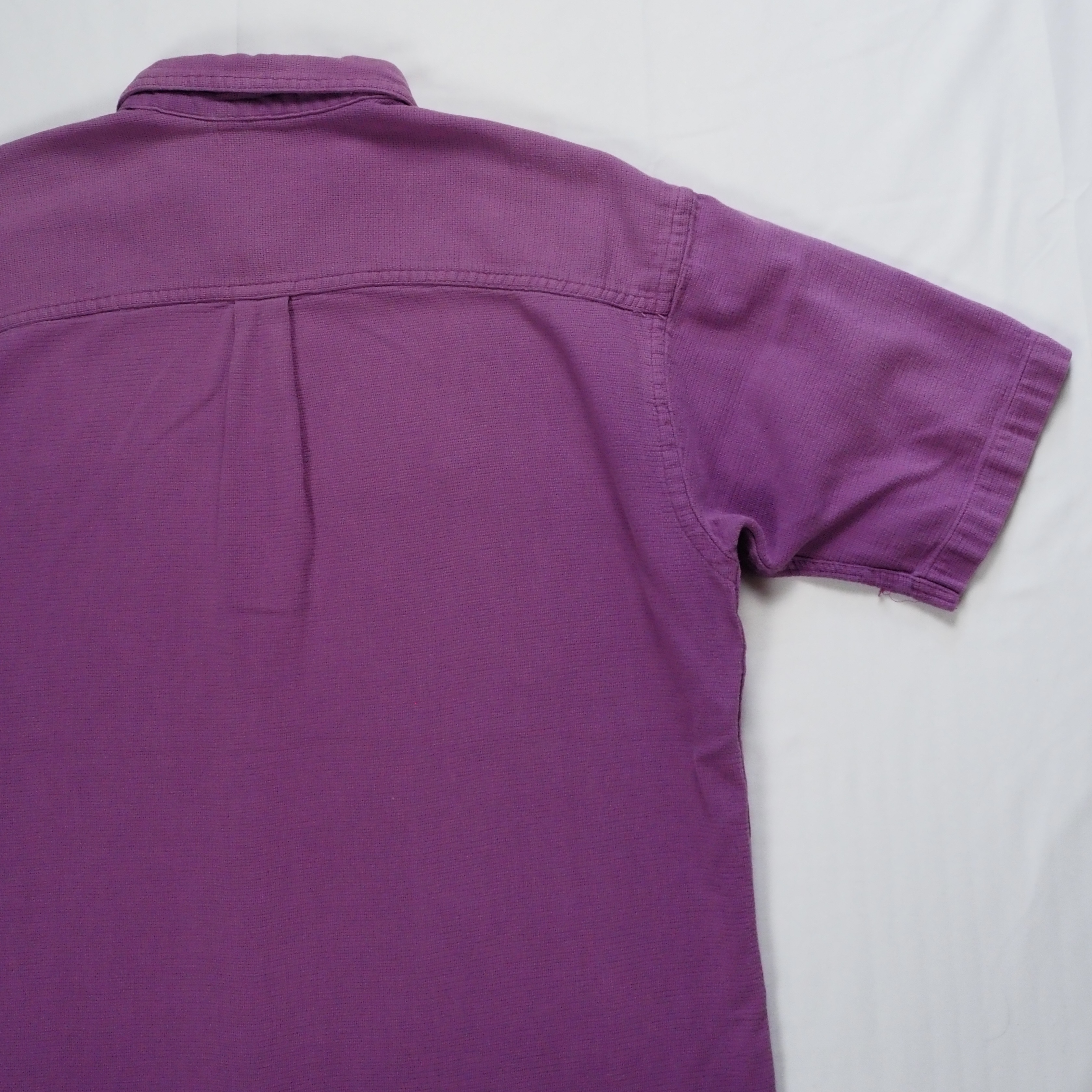 90’s L.L. Bean コットンシャツ パープル Mサイズ の画像 12