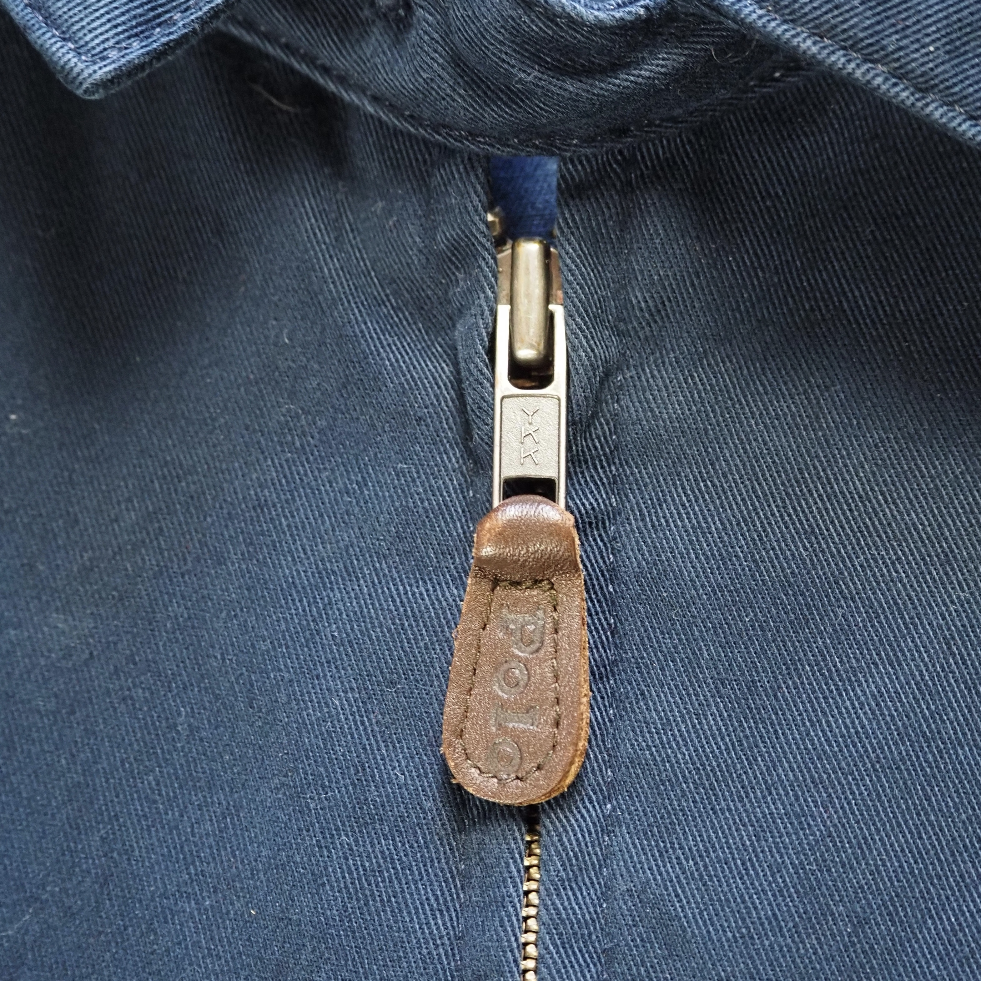 90’s Ralph Lauren コットンスイングトップジャケット ネイビー XL の画像 5