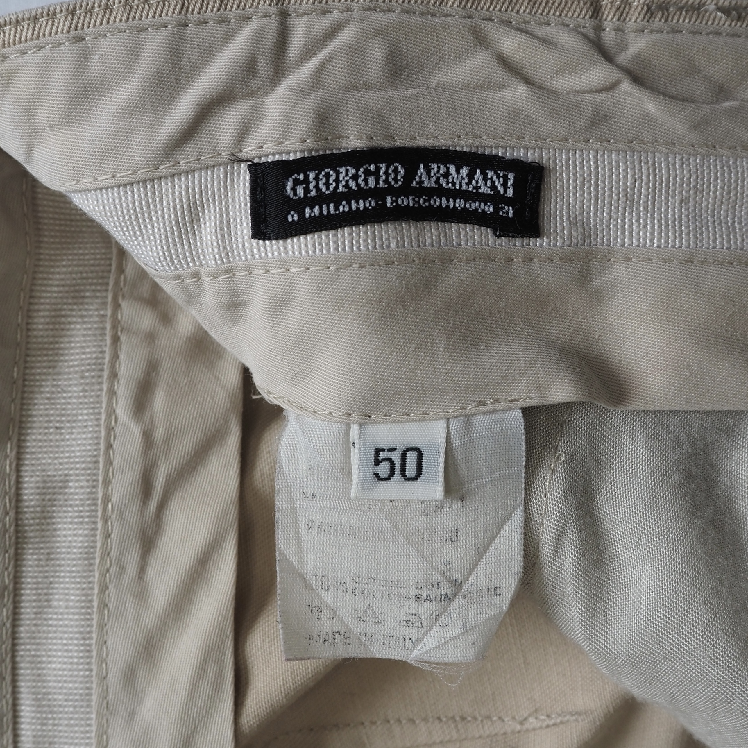 OLD Giorgio Armani チノパンツ 33×30程度 の画像 8