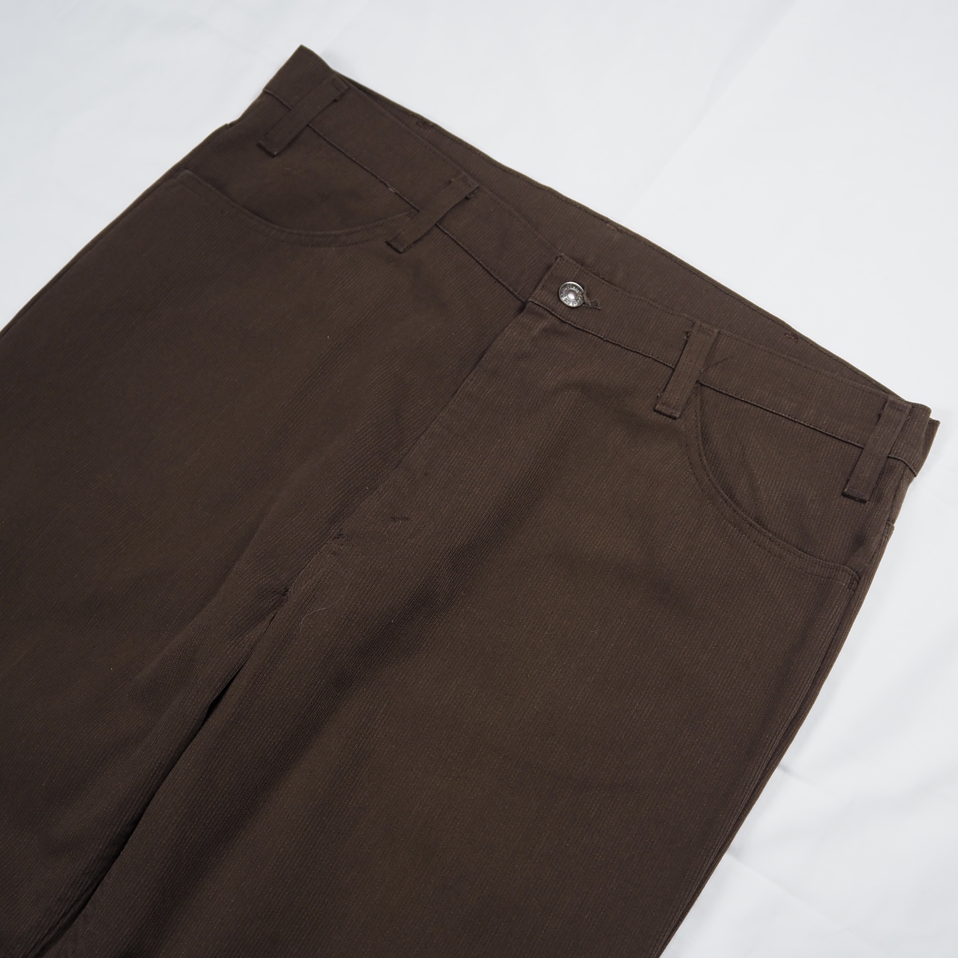 70’s Levi’s スタプレ ピケ 38×31 ブラウン の画像 2