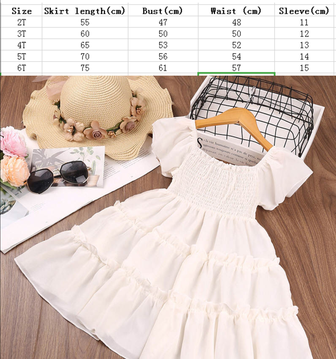 白 ワンピース 夏 半袖 女の子 ベビー キッズ シンプル 可愛い 21 Ayu Select