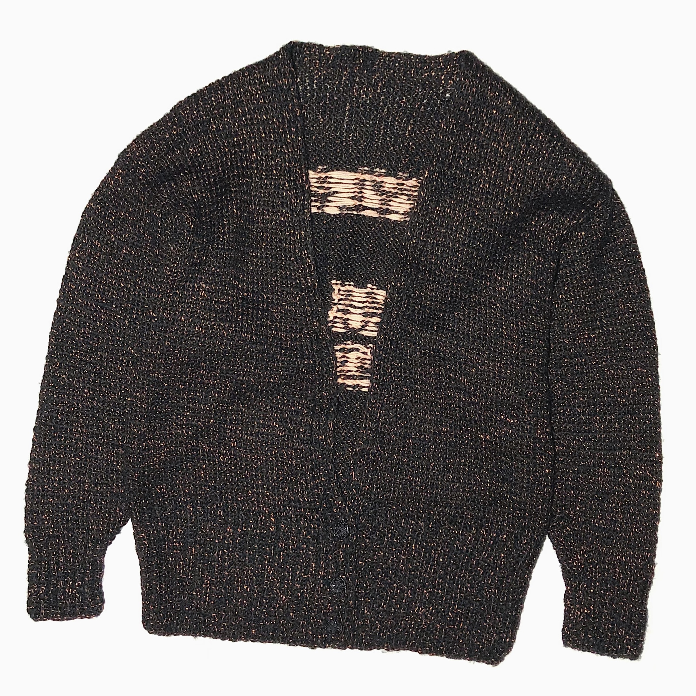 Vintage 90's "DARYL HALL SOUL ALONE" Knit Cardigan の画像 2
