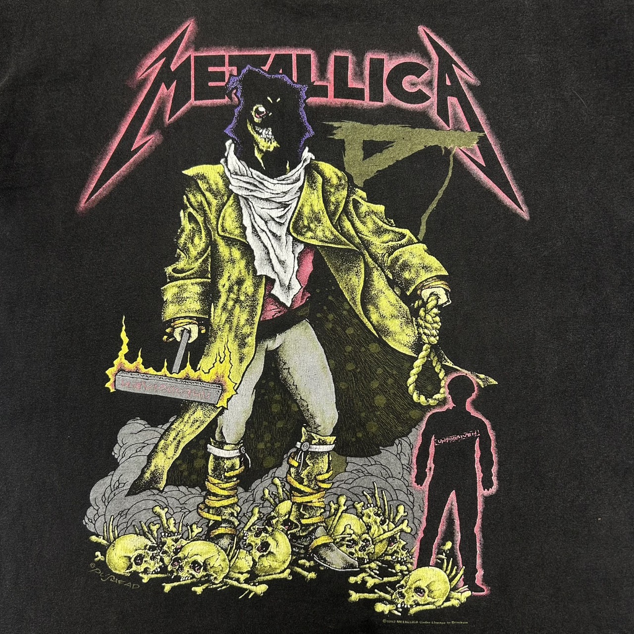 Metallica “...And Justice for All” 90s Vintage Graphic T-Shirt – L の画像 3