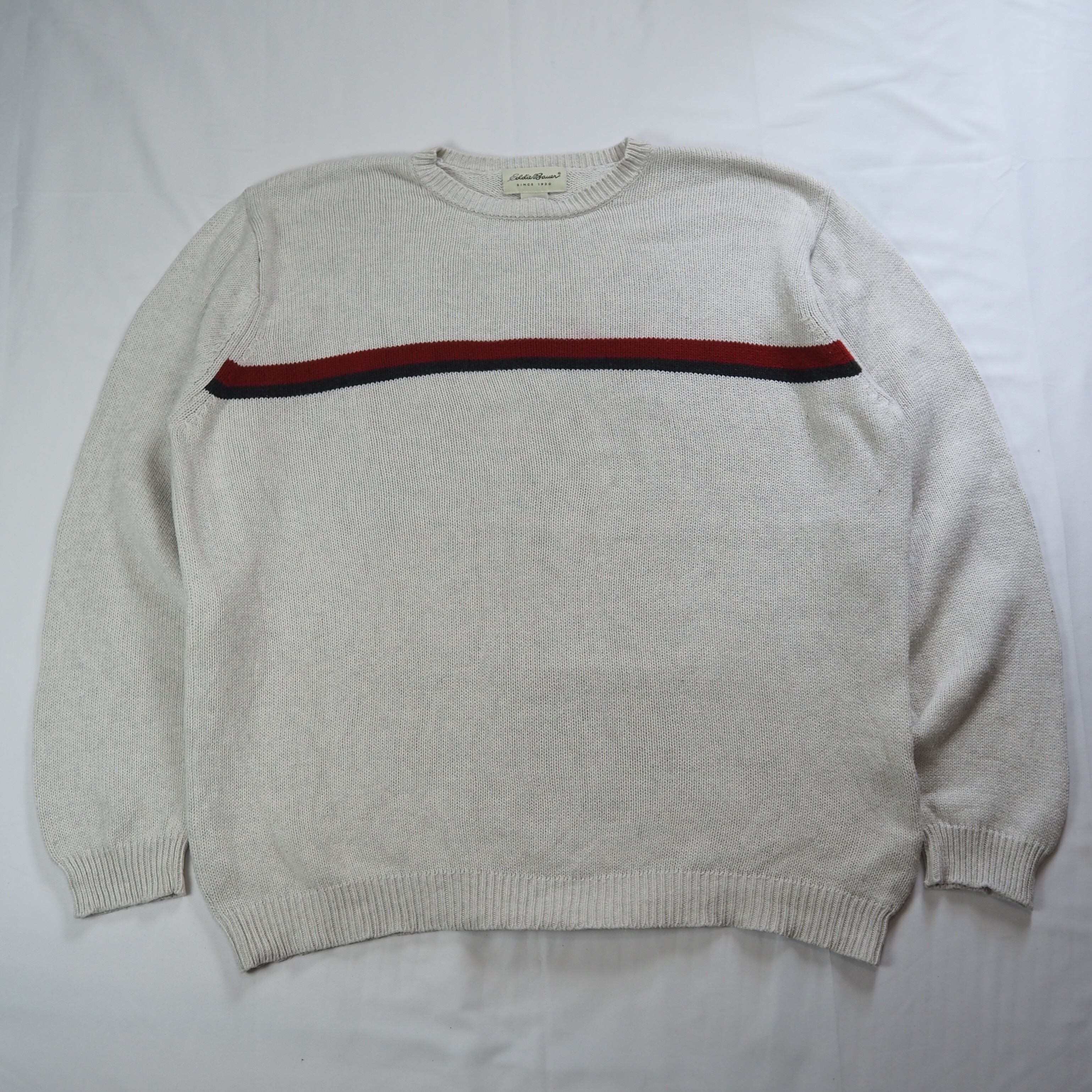 90's Eddie Bauer 白タグ コットンニット