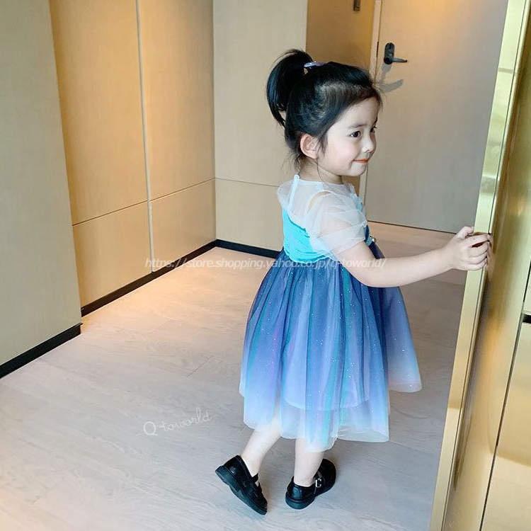 90 140 ワンピース ドレス レース パール プリンセス 韓国版 韓国子供服 子供服 女の子 キッズ Q Toworld キュートワールド 子供服 メール便は何点でも送料の合計は280円