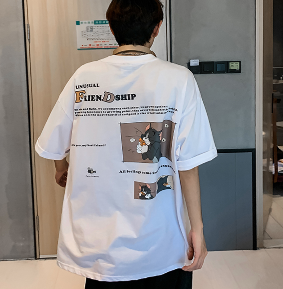 カートゥーンアニメプリントtシャツ 韓国ファッション通販 Nosweat