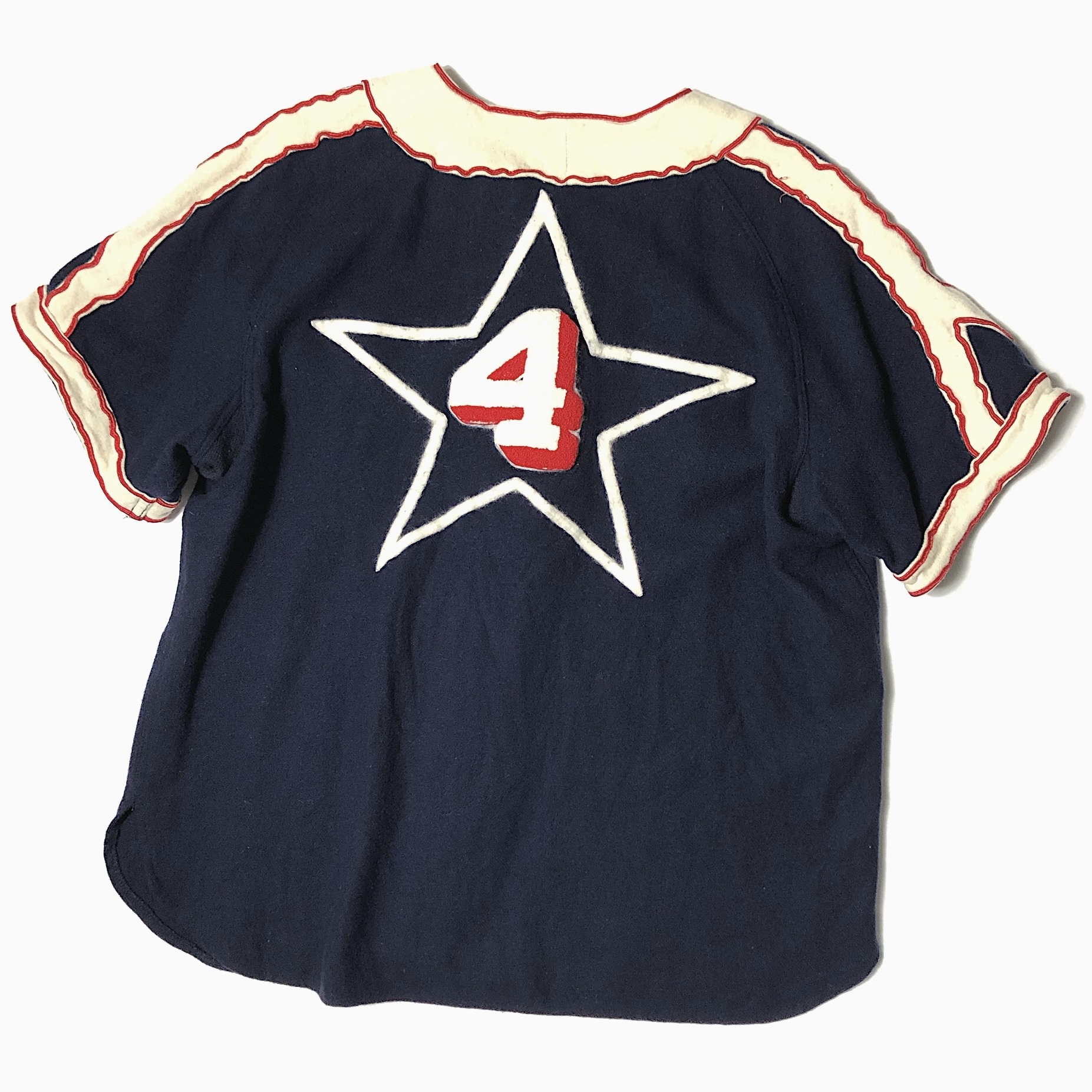 Vintage 80〜90's【Ebbets Field】"Hollywood" Baseball Shirt の画像 2
